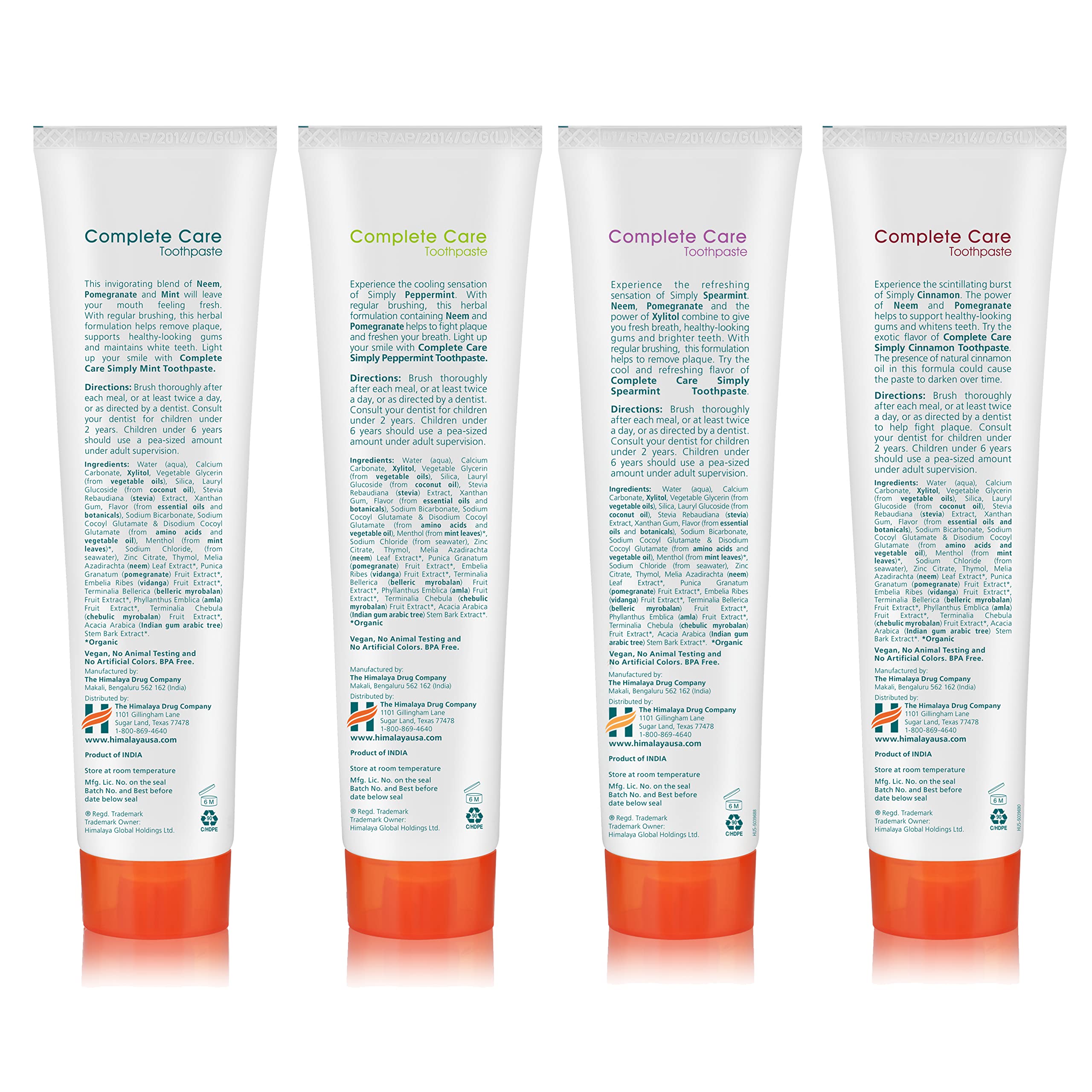 Complete Care Toothpaste Herbal Himalaya Botanique


