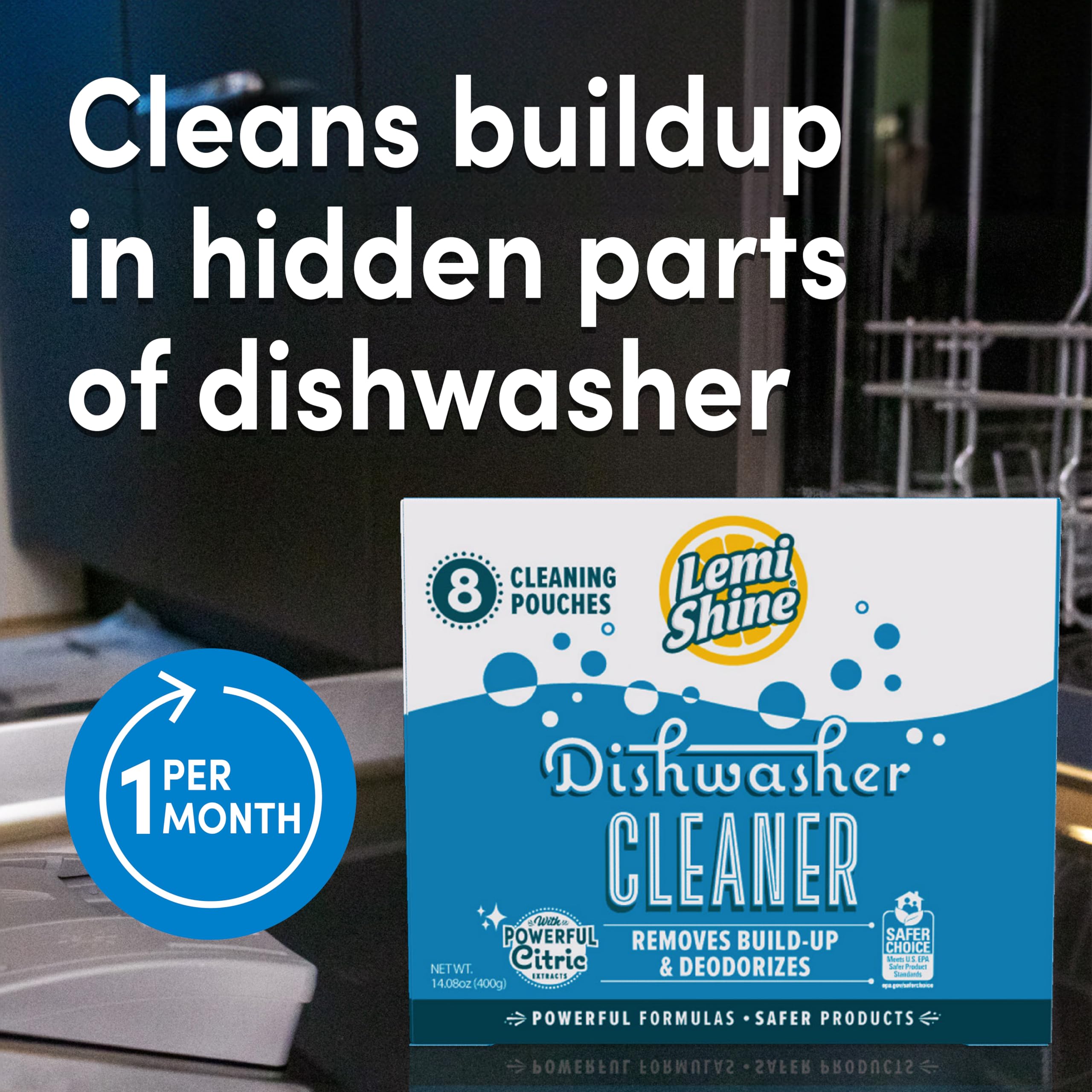 Lemi Shine Natural Dishwasher Cleaner with Citric Acid

