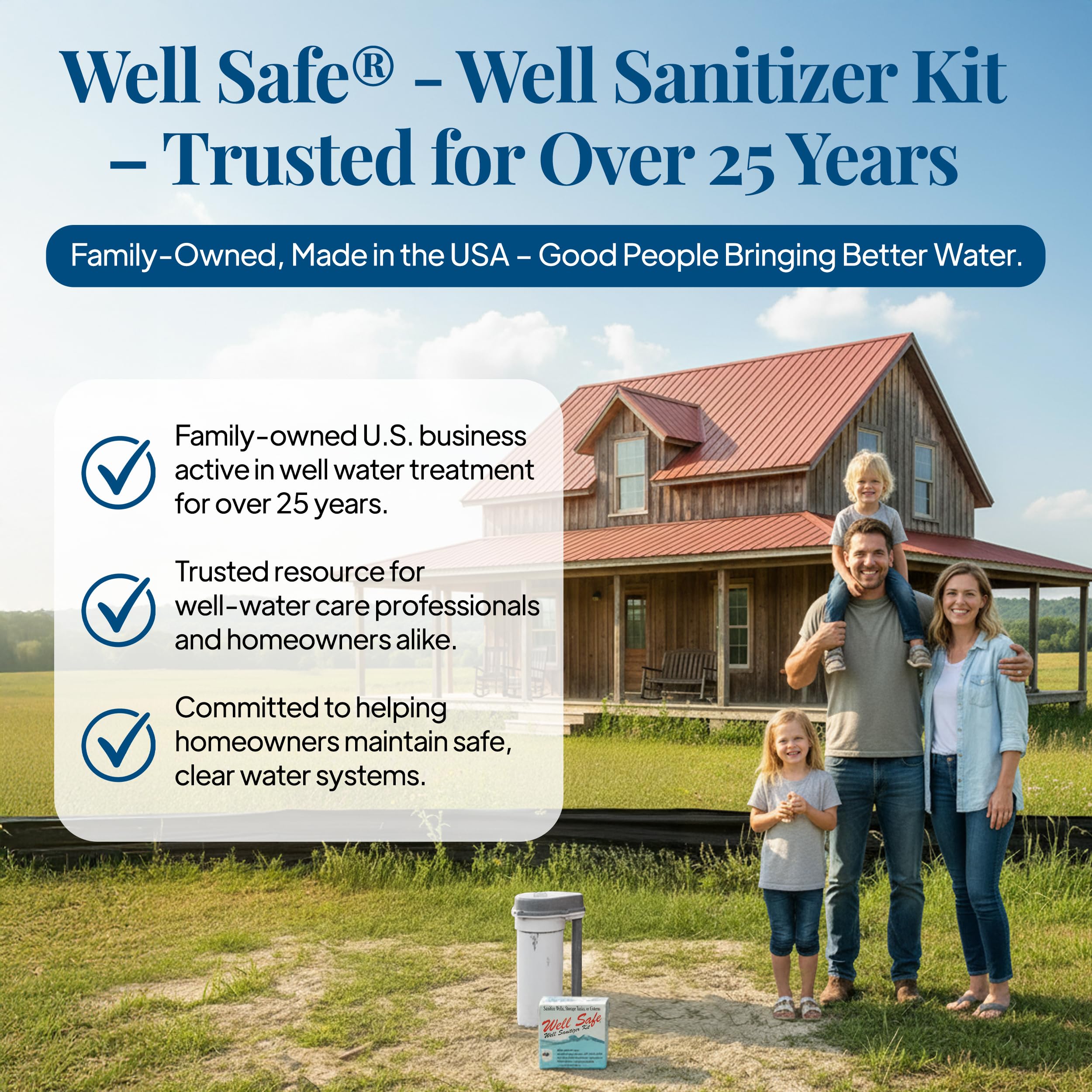 Well Safe Well Sanitizer Kit for Wells | Water Purification

