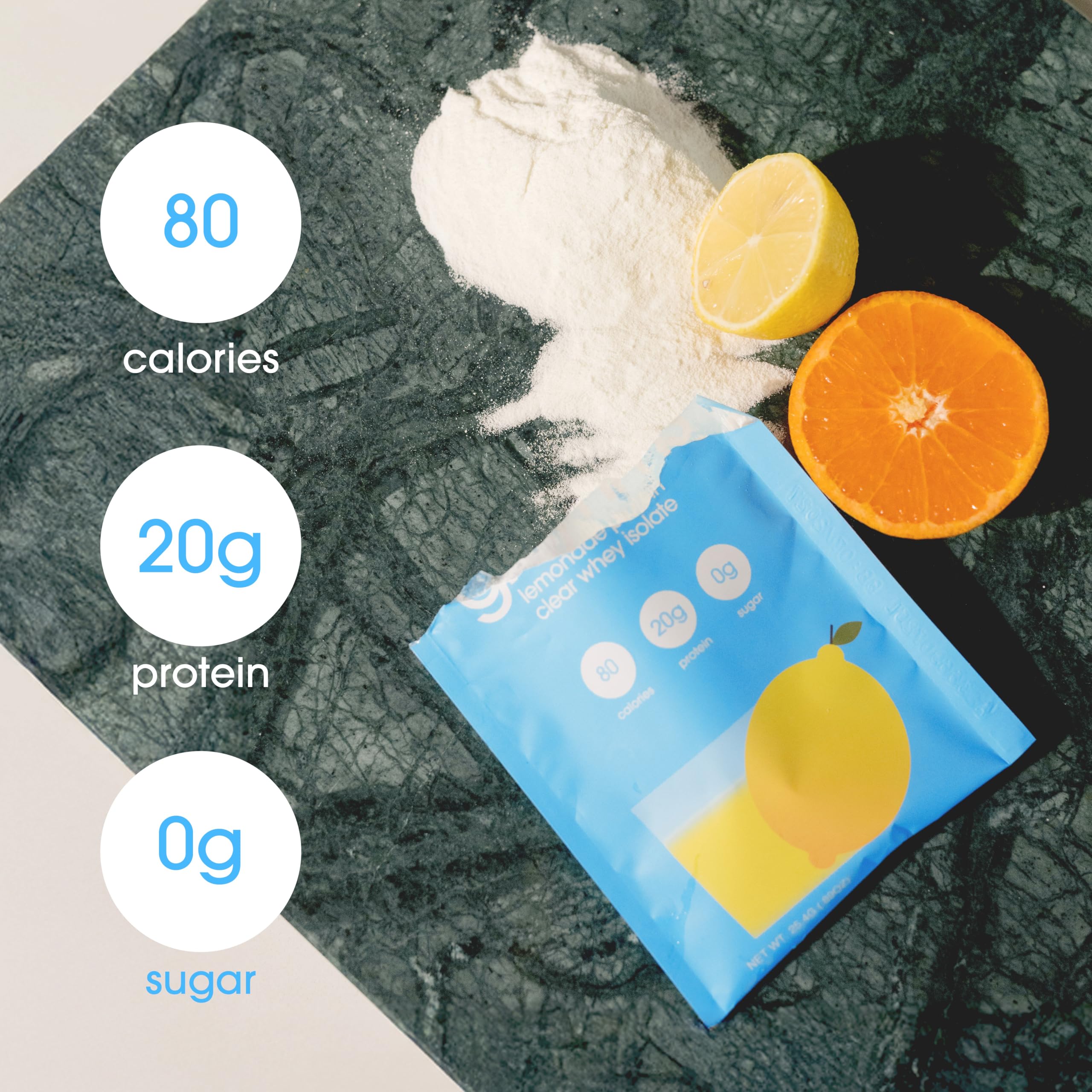 GRAMMS Clear Protein Powder Convenient On-The-Go Protein Drink

