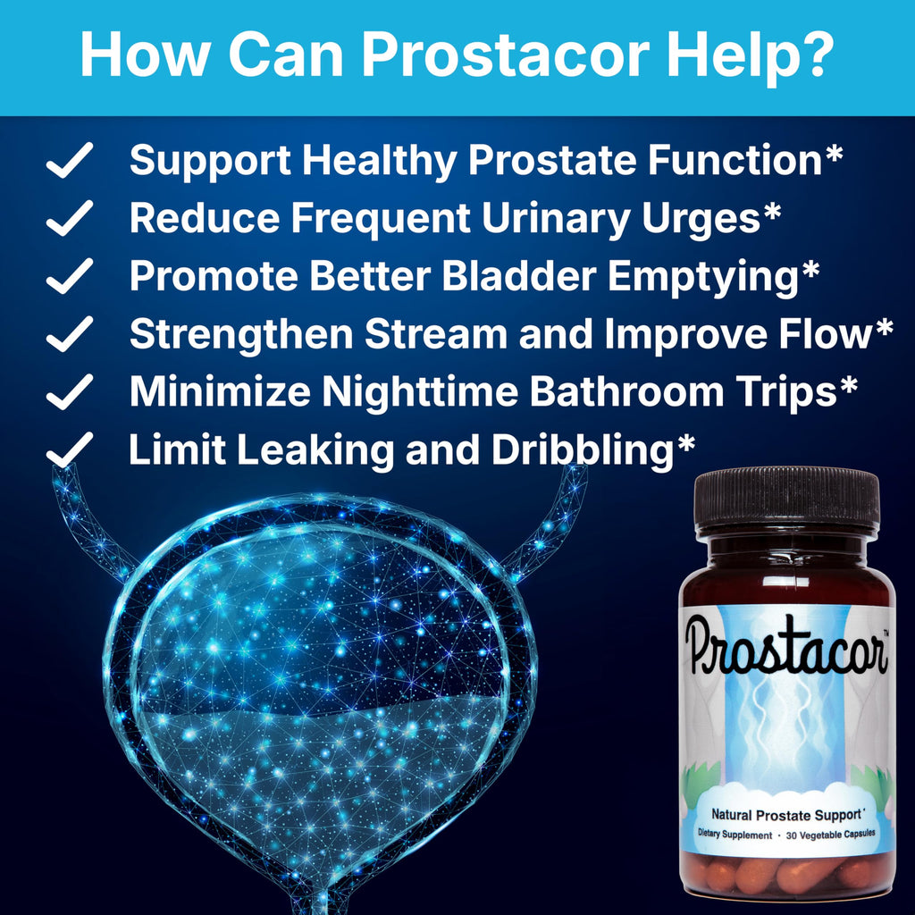 Prostacor Prostate Health Supplement - Non-GMO Vegan

