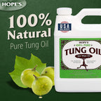Tung Oil Wood Finish by Hope's – Food Safe & Waterproof

