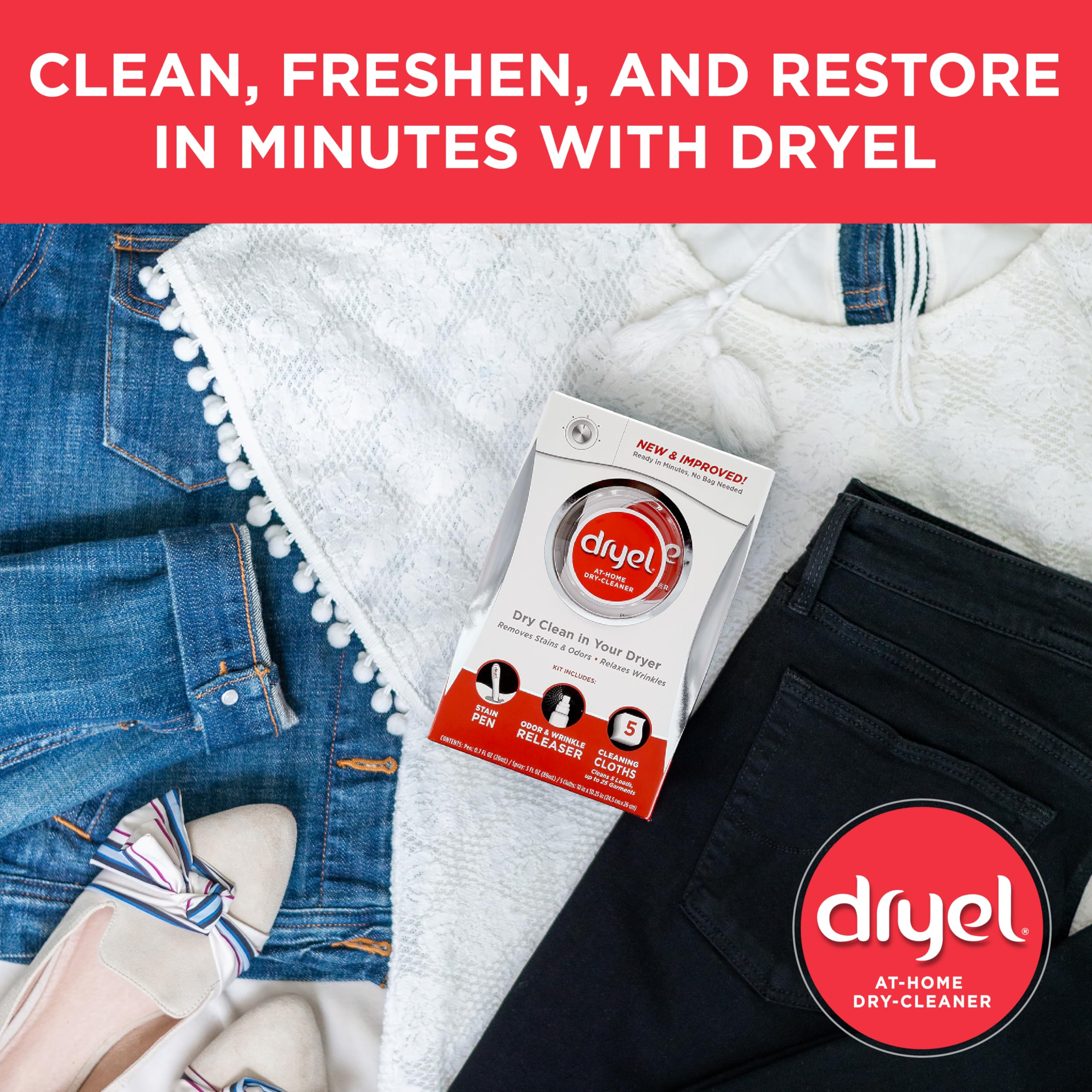 Dryel Starter Kit with Wrinkle Release Spray

