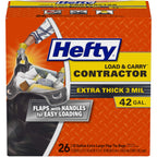 Hefty Load & Carry Heavy Duty Contractor Trash Bags | Durable

