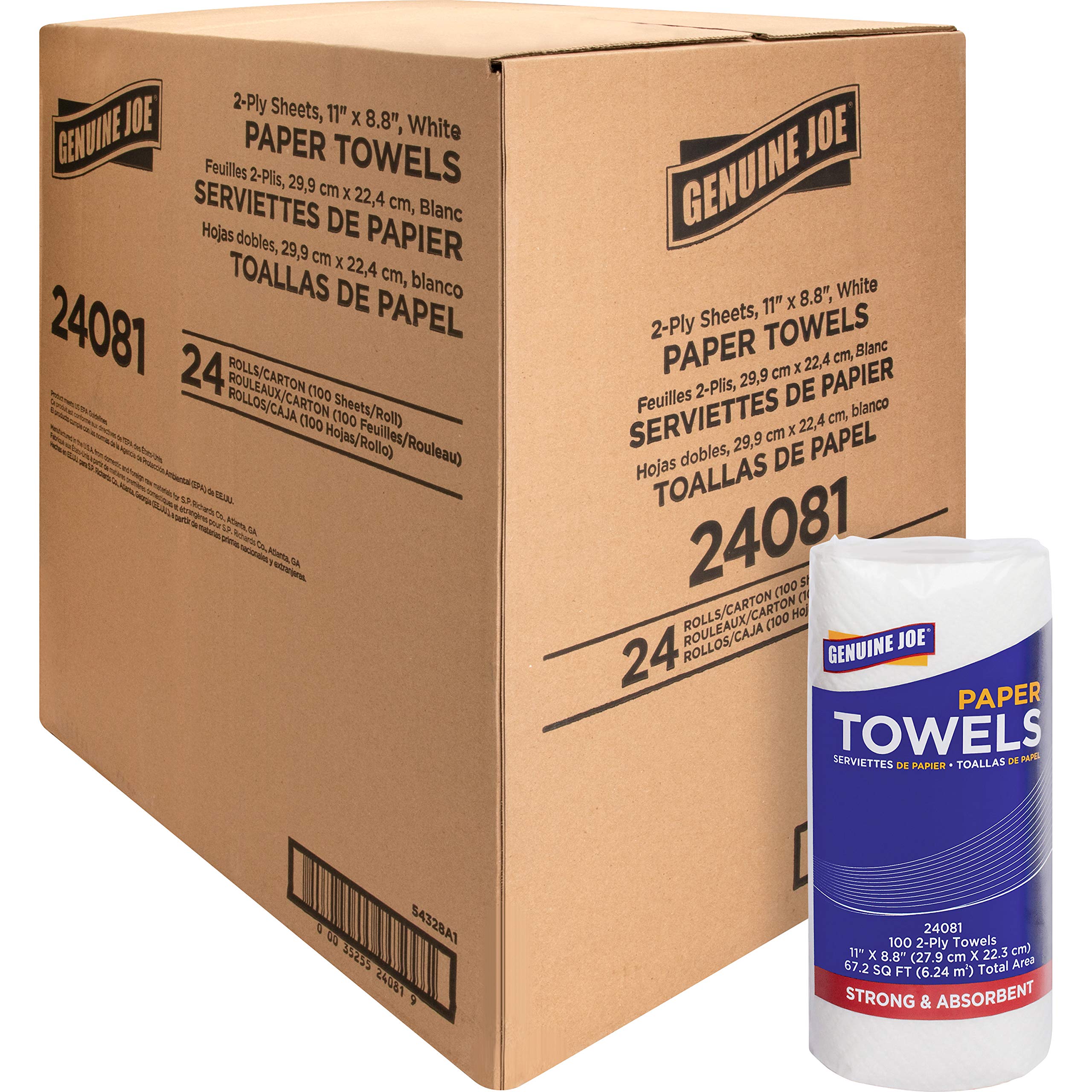 Genuine Joe Paper Towels - Perforated Sheets


