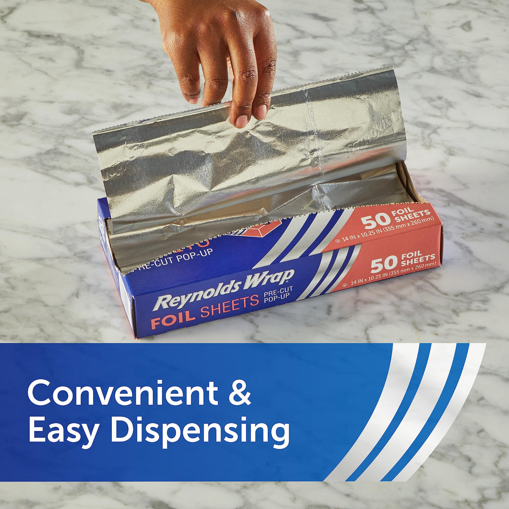 Reynolds Wrap Aluminum Foil - Pre-Cut Pop-Up Convenience

