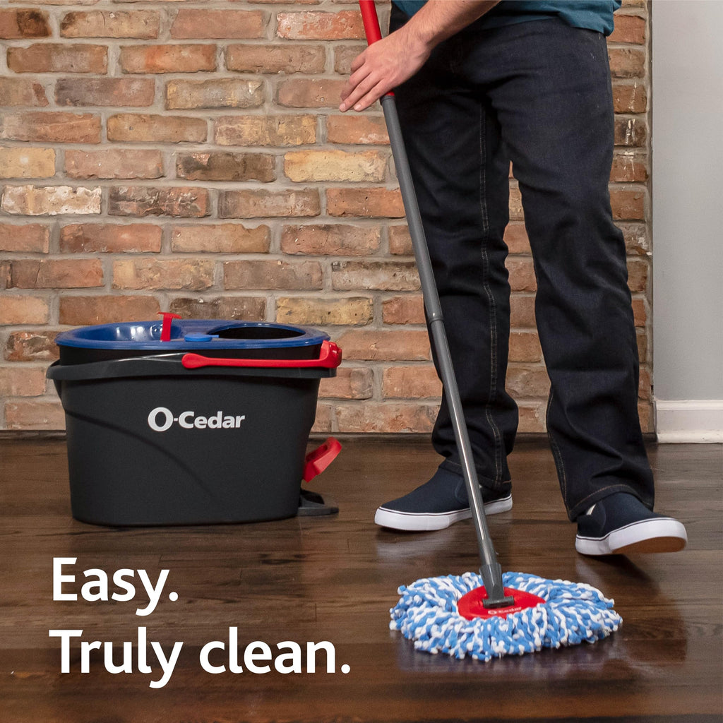 O-Cedar RinseClean Spin Mop & Bucket System | Clean Water Floors

