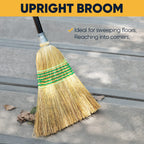 Yocada Heavy-Duty Corn Broom Indoor Outdoor

