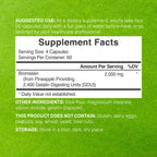 Bromelain Supplement Pineapple Enzyme for Digestion


