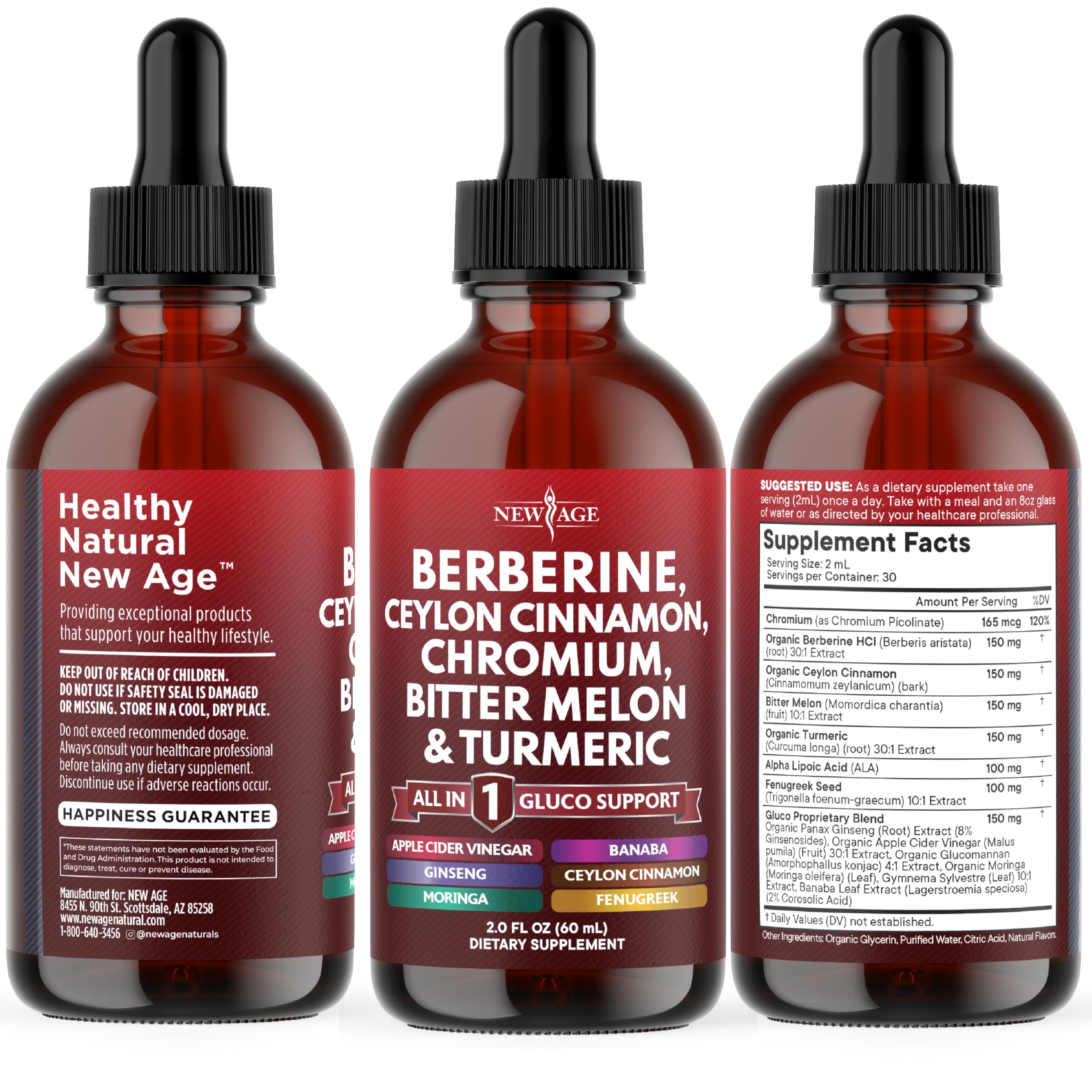 Berberine Cinnamon Liquid Drops Immune Support

