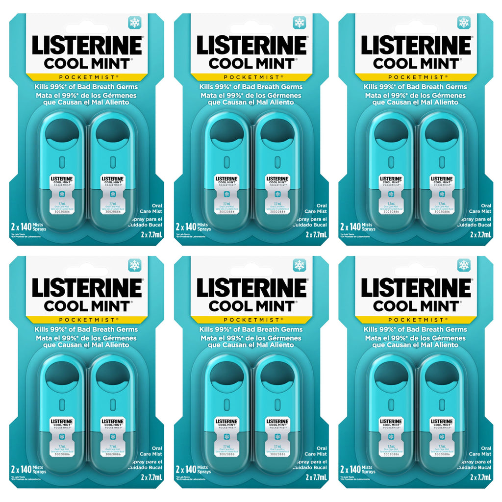 Listerine PocketMist Non-Aerosol Sugar-Free Oral Care Mist

