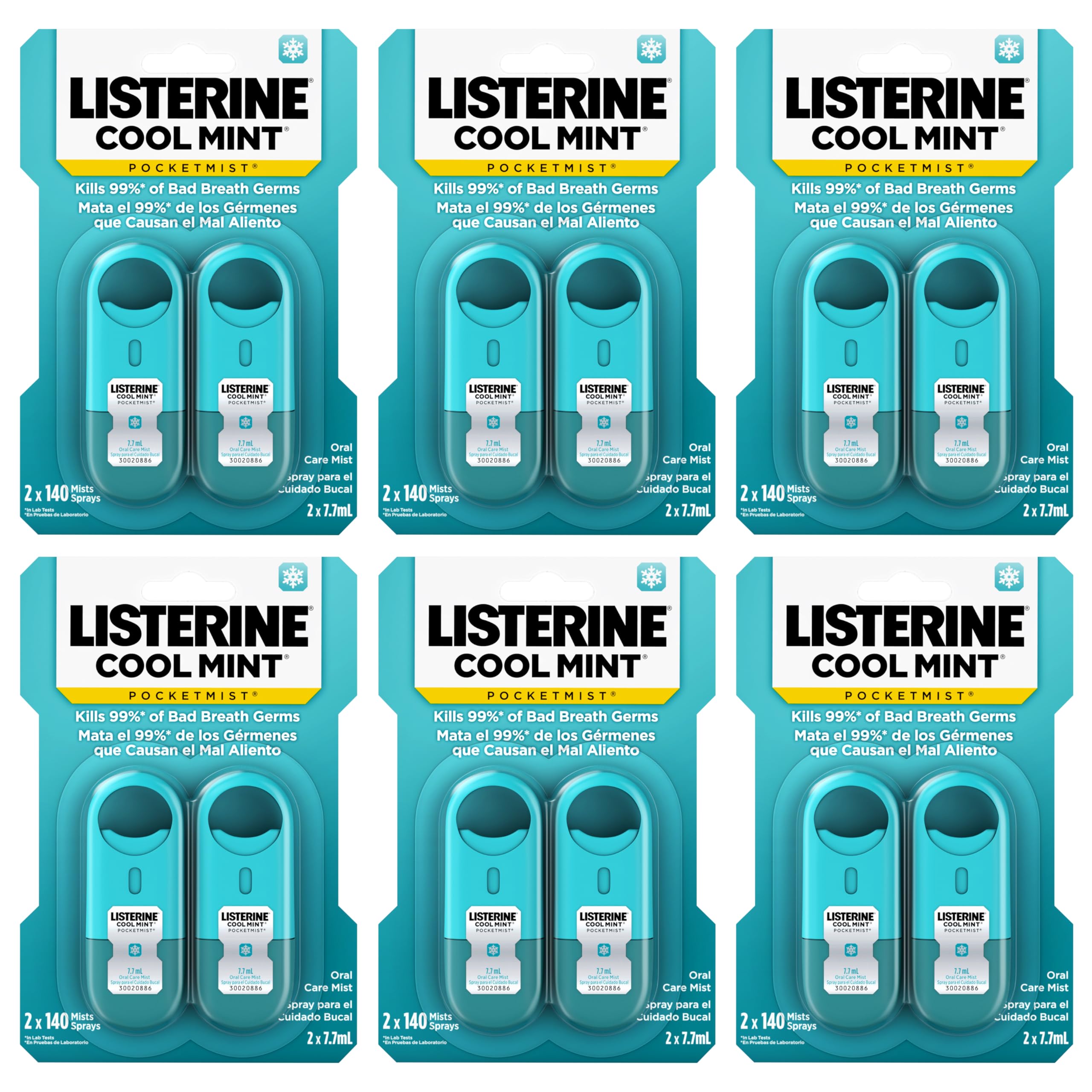 Listerine PocketMist Non-Aerosol Sugar-Free Oral Care Mist

