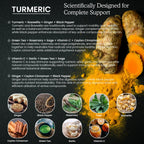 Organic Turmeric Curcumin Liquid Drops with Ginger & Pepper

