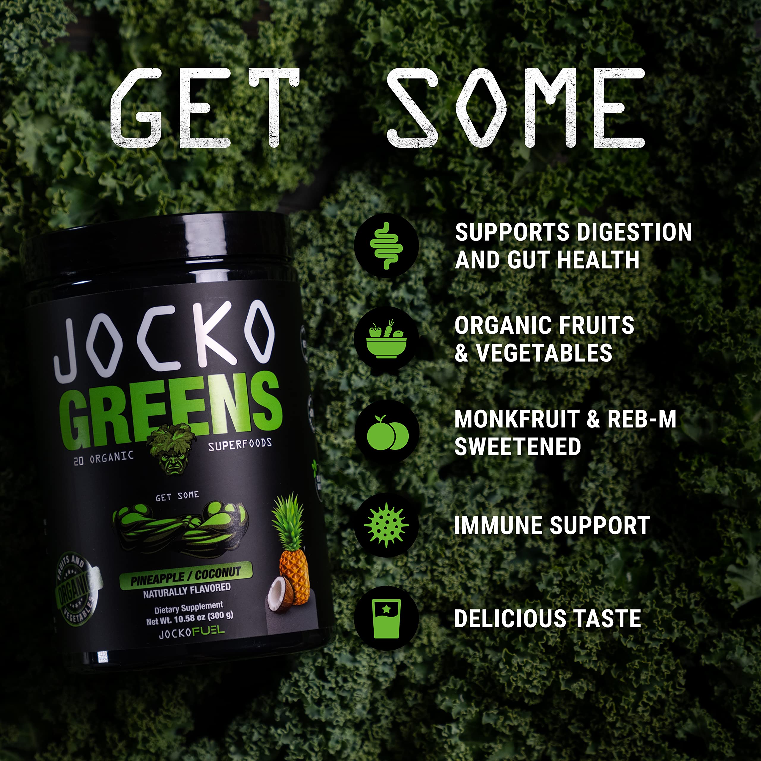 Jocko Fuel Daily Greens Powder for Gut Health

