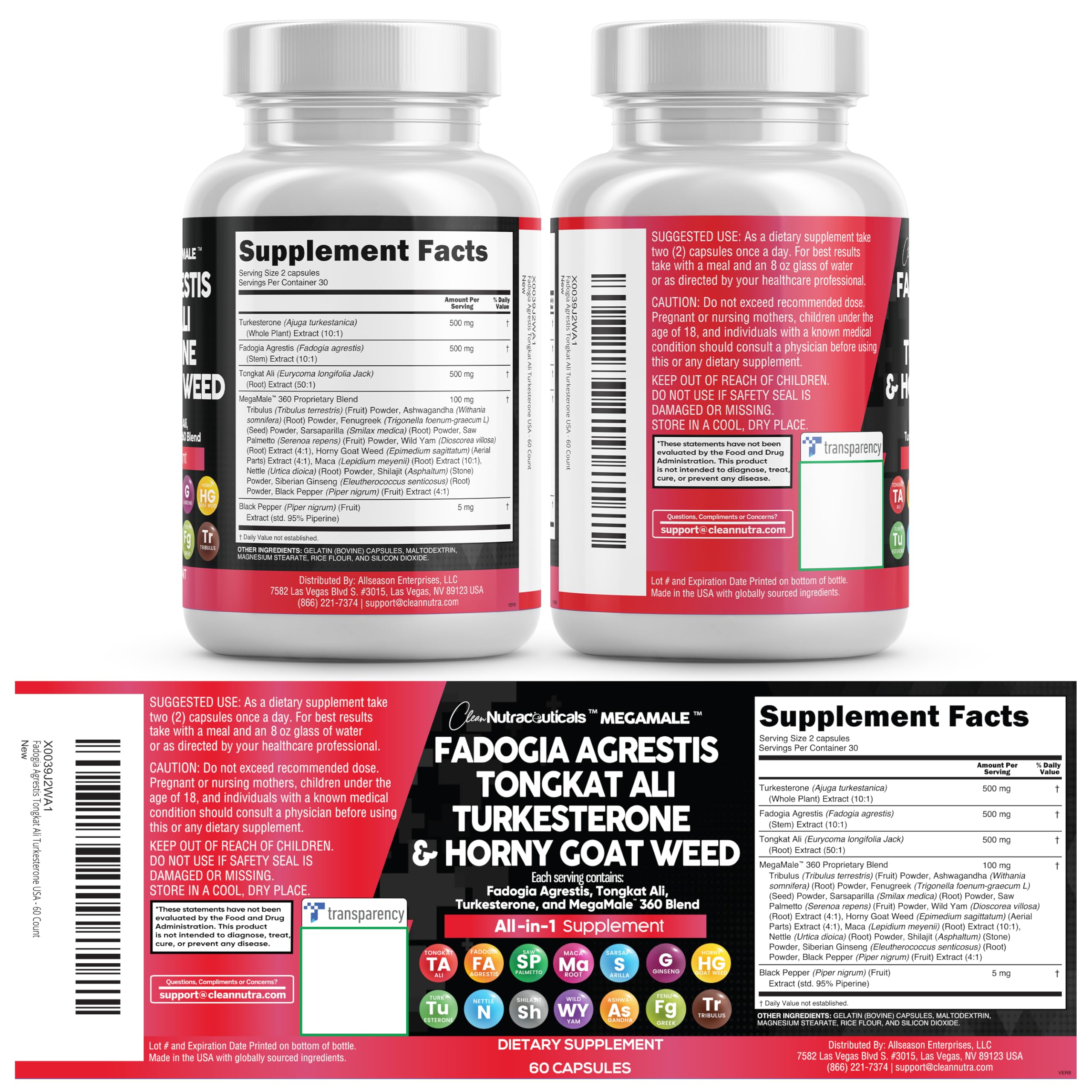 Herbal Supplement by Clean Nutraceuticals 16-in-1

