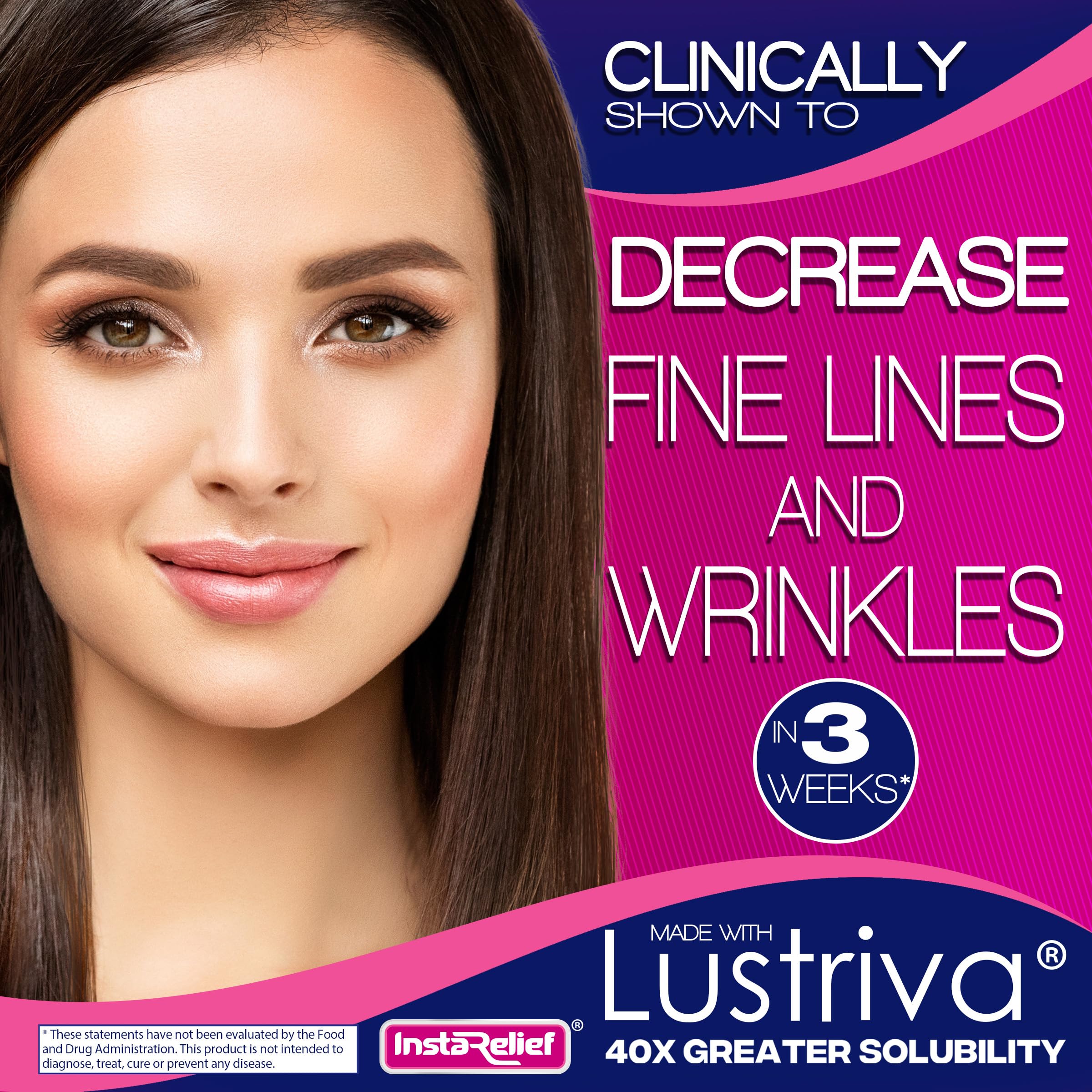 InstaRelief Hair Growth Supplement with Lustriva


