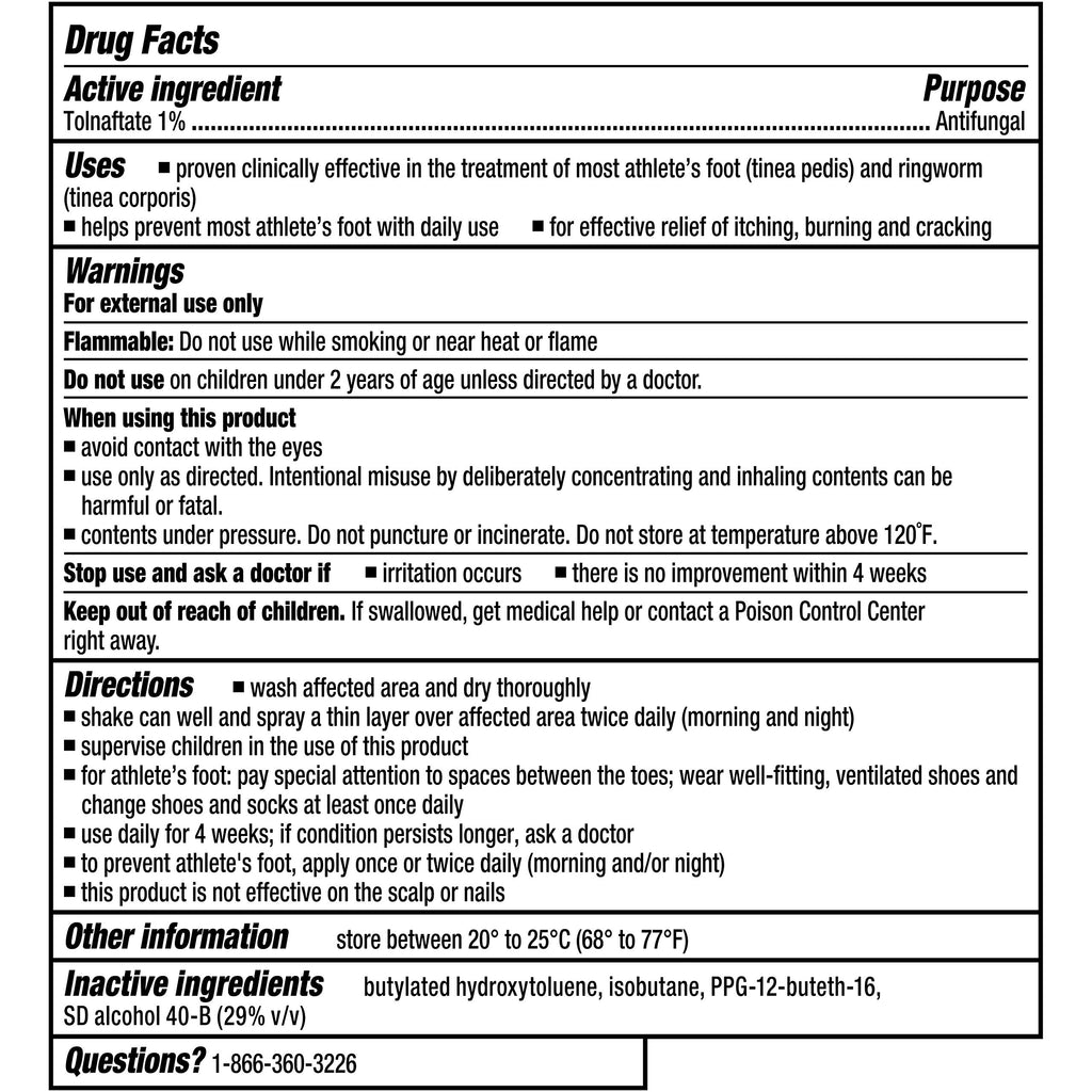 Tinactin Antifungal Liquid Spray for fast relief

