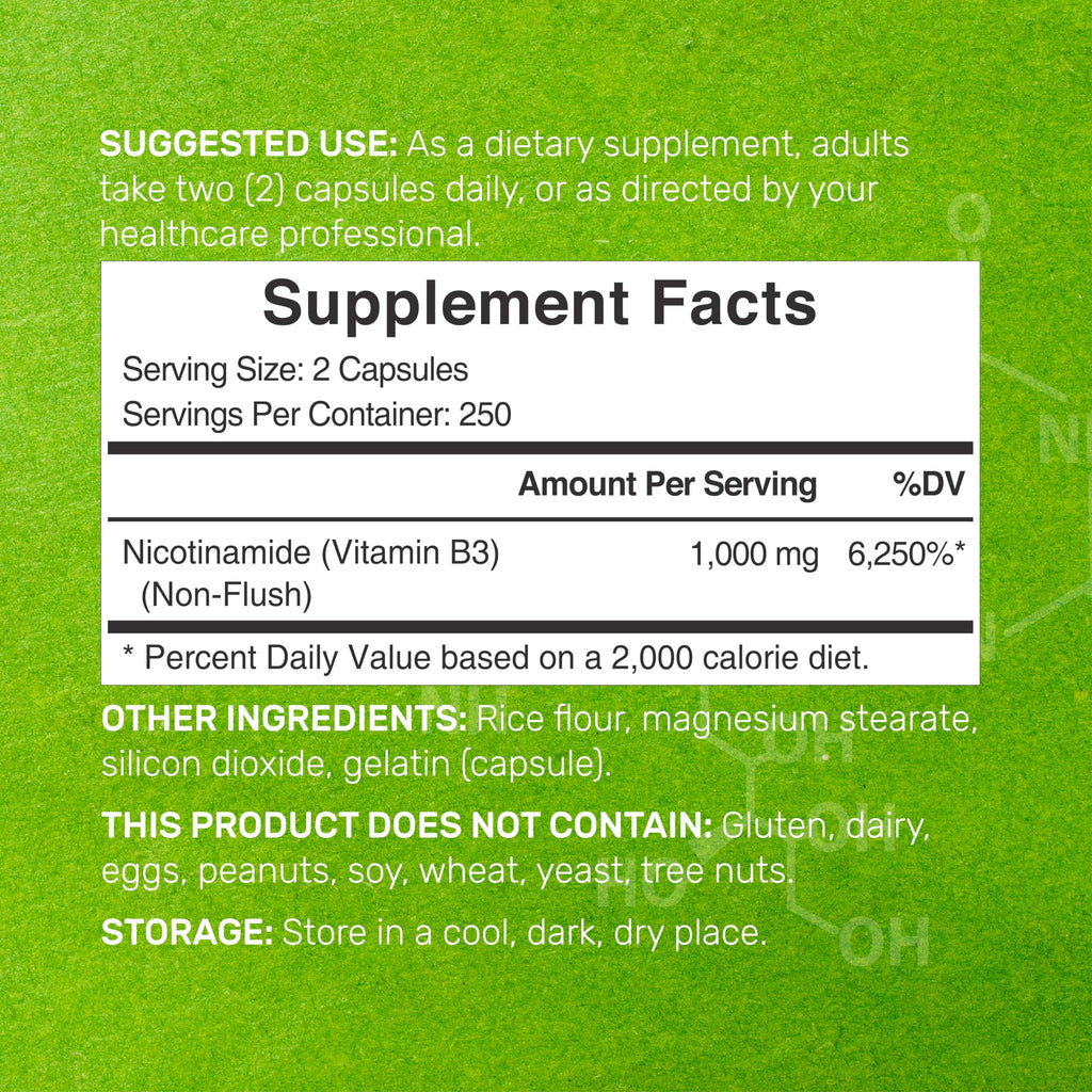 Vitamin B3 Nicotinamide Capsule - Flush-Free

