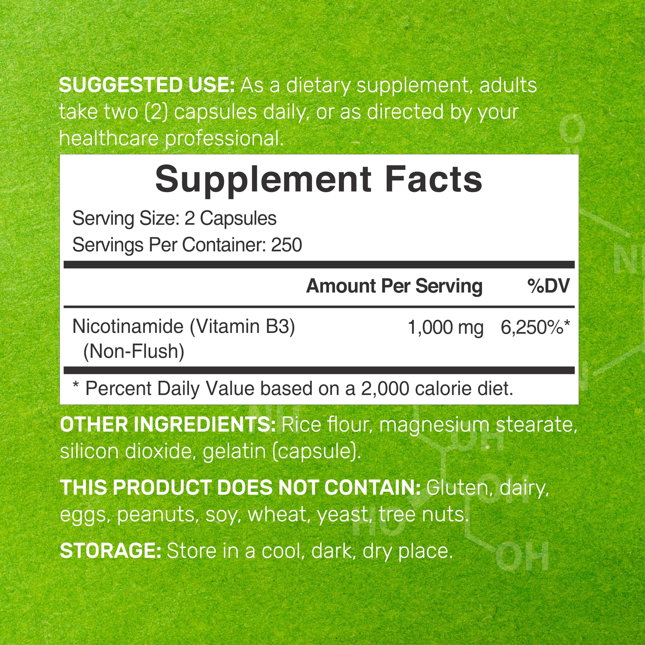 Vitamin B3 Nicotinamide Capsule - Flush-Free

