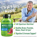 Naturelo Whole Food Multivitamin for Men 50+ Vegan Capsules

