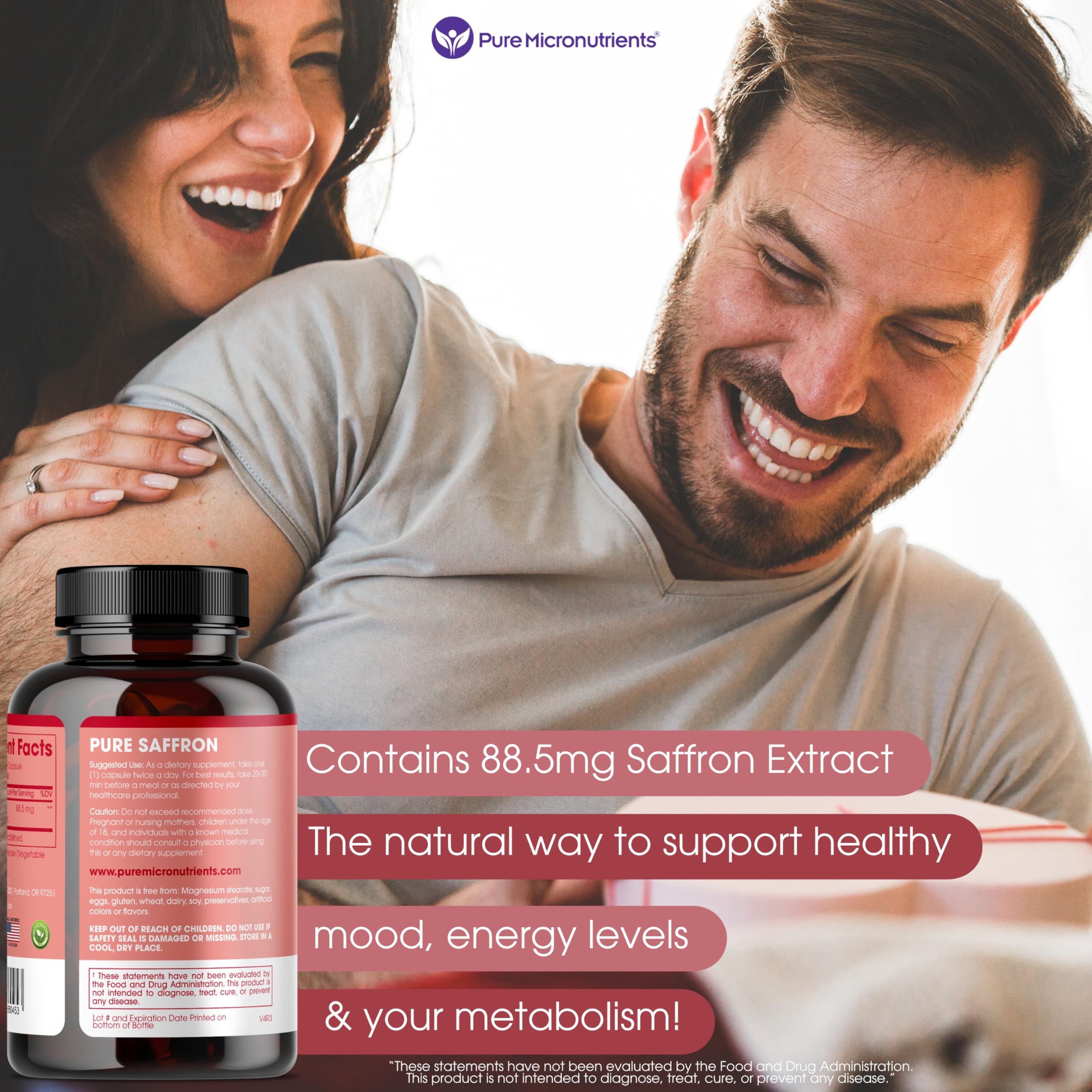 Saffron Extract Capsules | Pure Saffron Supplement

