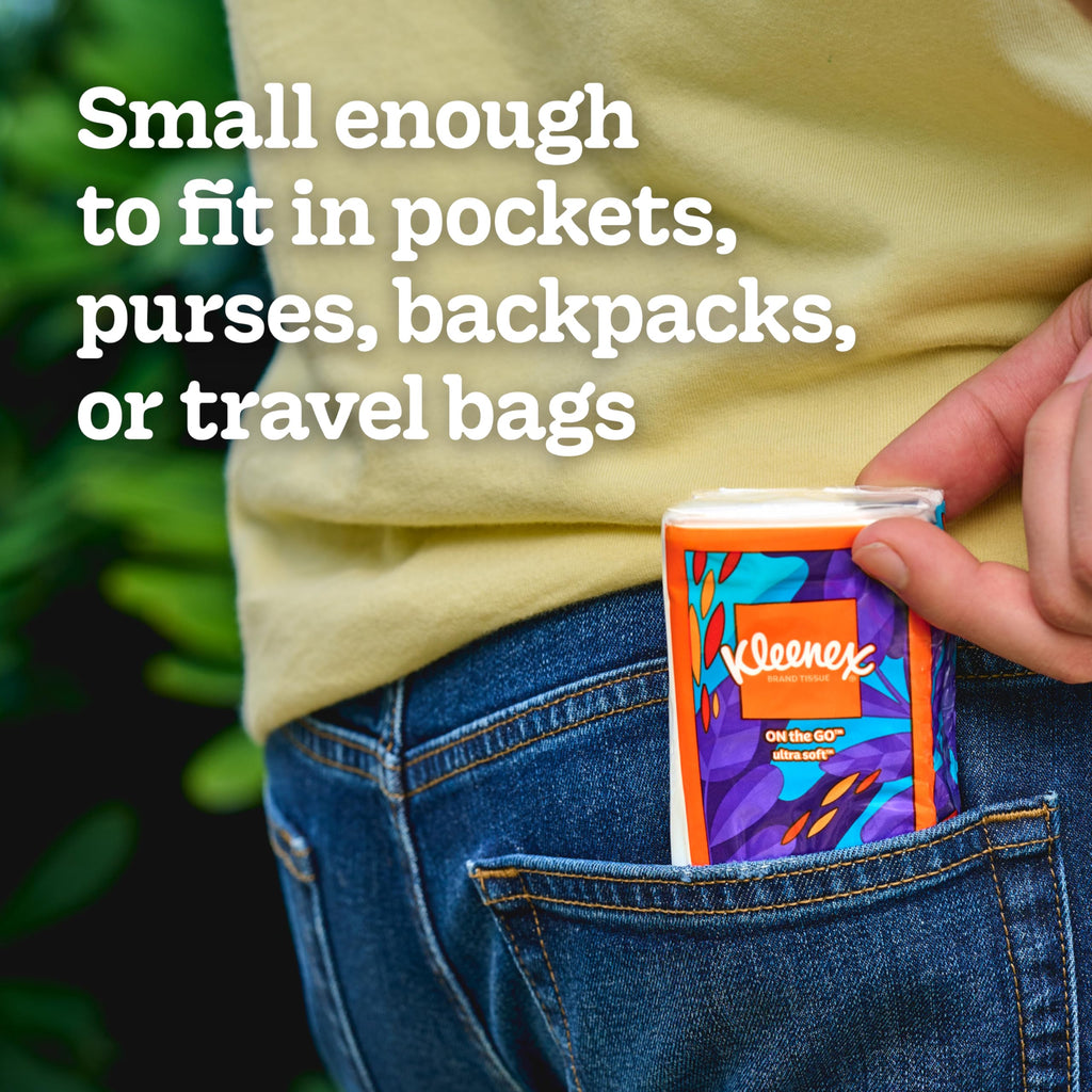 Kleenex On-The-Go Facial Tissues 3-Ply Pocket-Size

