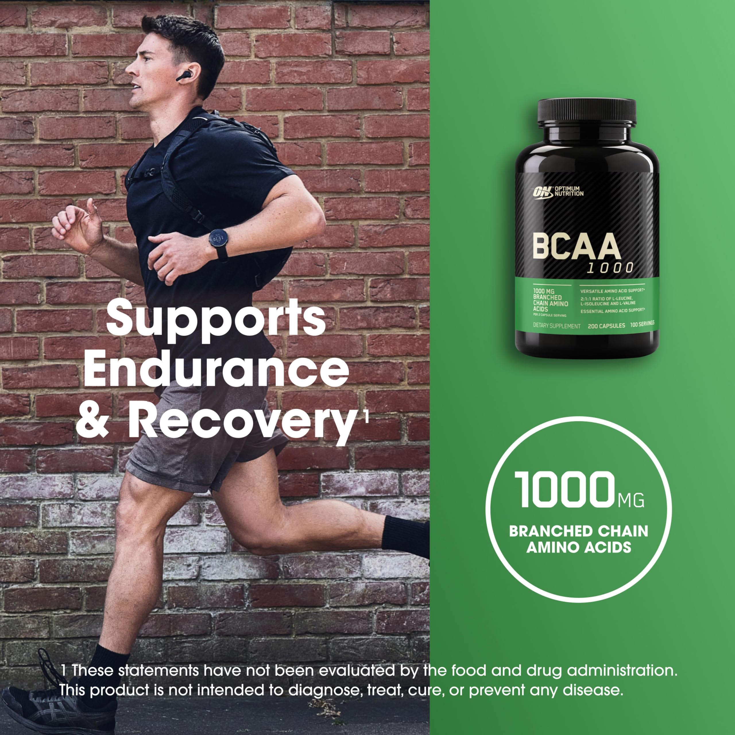 Optimum Nutrition BCAA Branched Chain Essential Amino Acids

