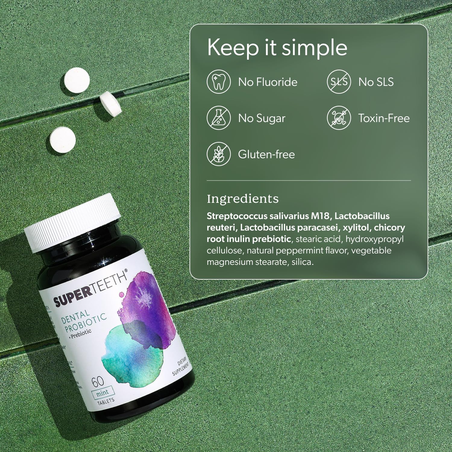 SuperTeeth Oral Probiotics Chewables for Fresh Breath

