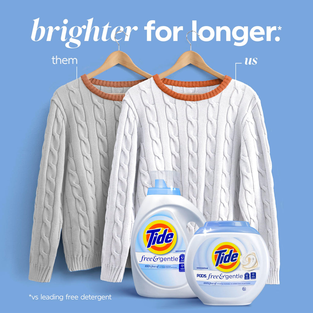 Tide Free and Gentle Liquid Laundry Detergent Hypoallergenic

