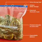 Hefty Calendar Slider Freezer Bags – Date Label & Seal

