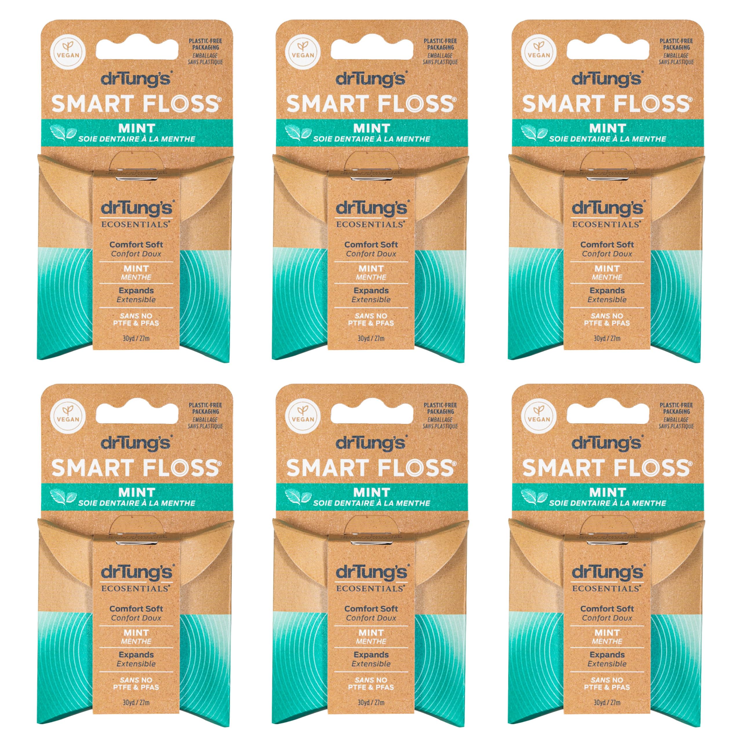 drTung's Smart Floss Mint - Natural Expanding Dental Floss

