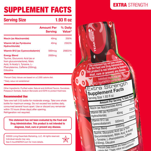 5-hour ENERGY Extra Strength Energy Shot - Sugar Free

