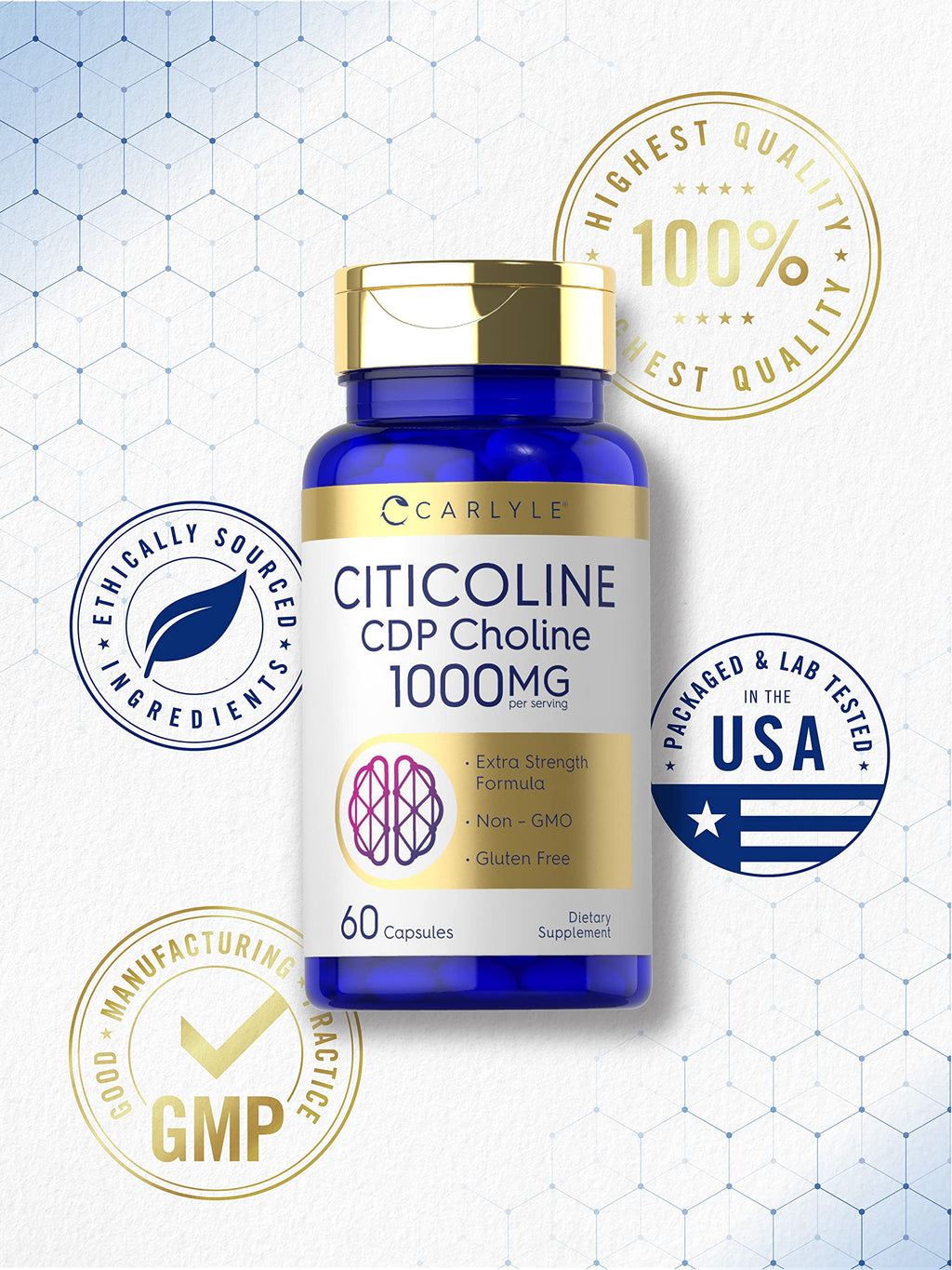 Carlyle Citicoline CDP Choline Supplement

