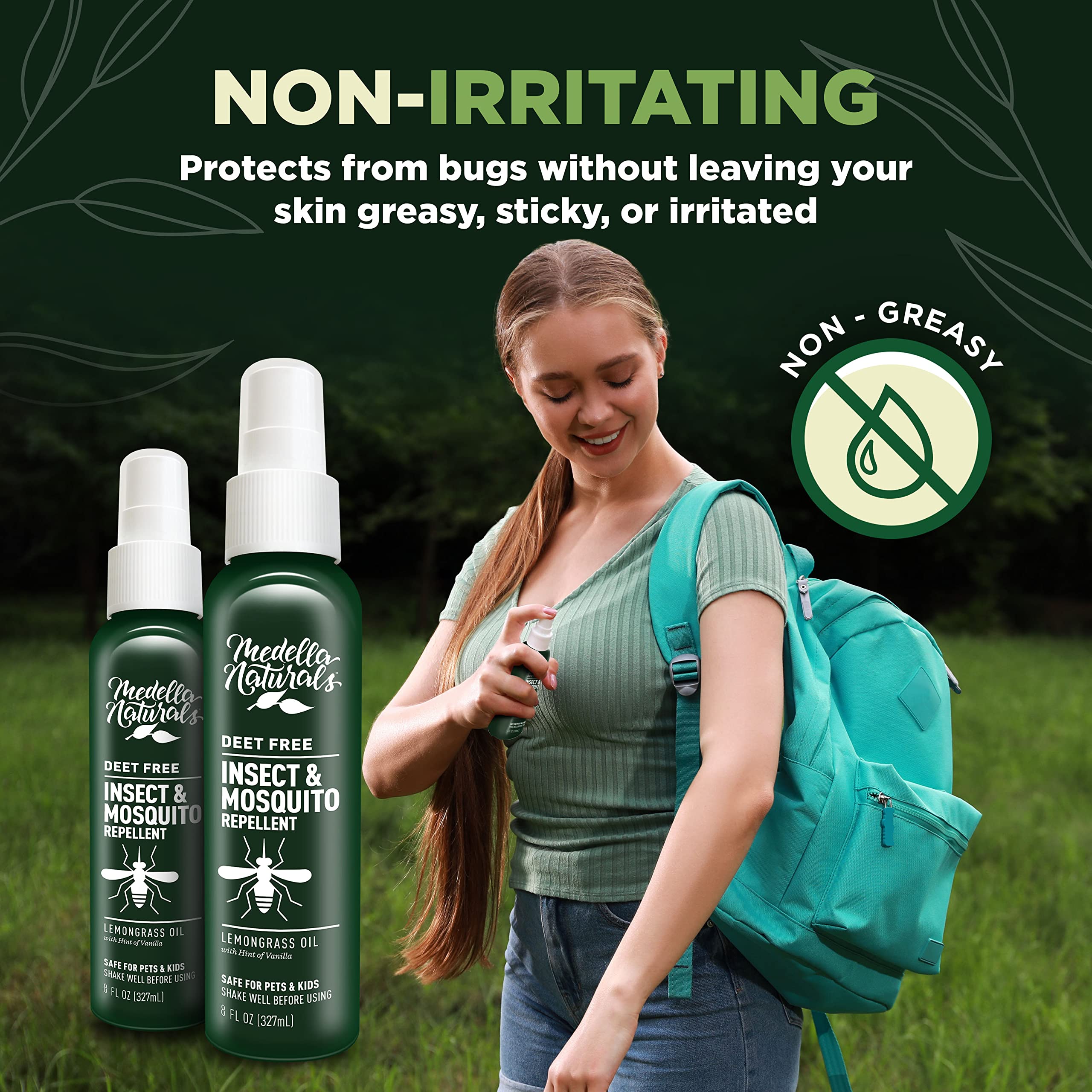 Medella DEET-Free Insect Repellent with Lemongrass

