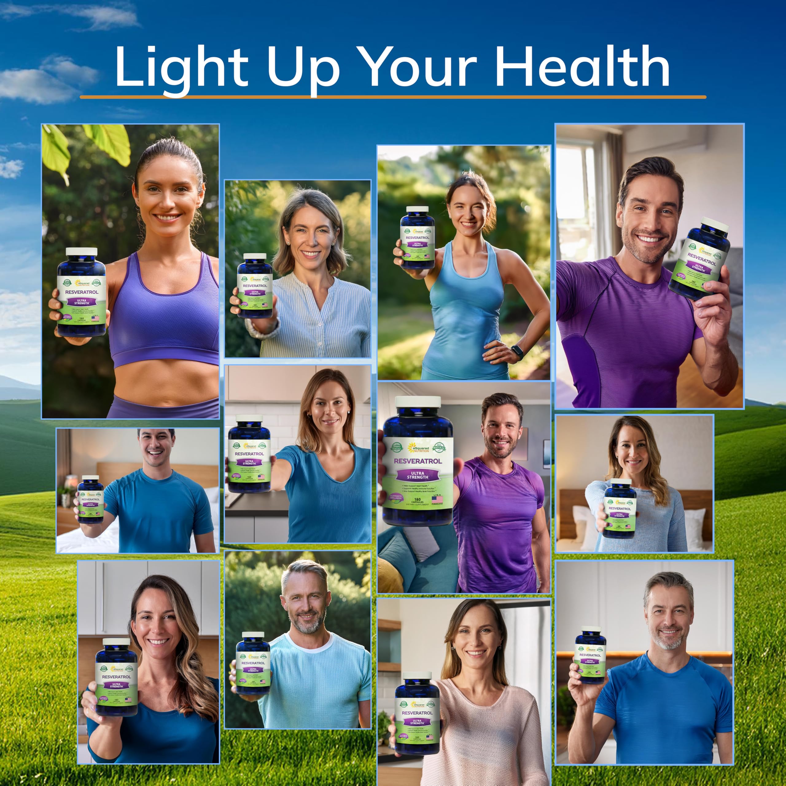 Resveratrol Capsule Dietary Supplement - 100% Natural

