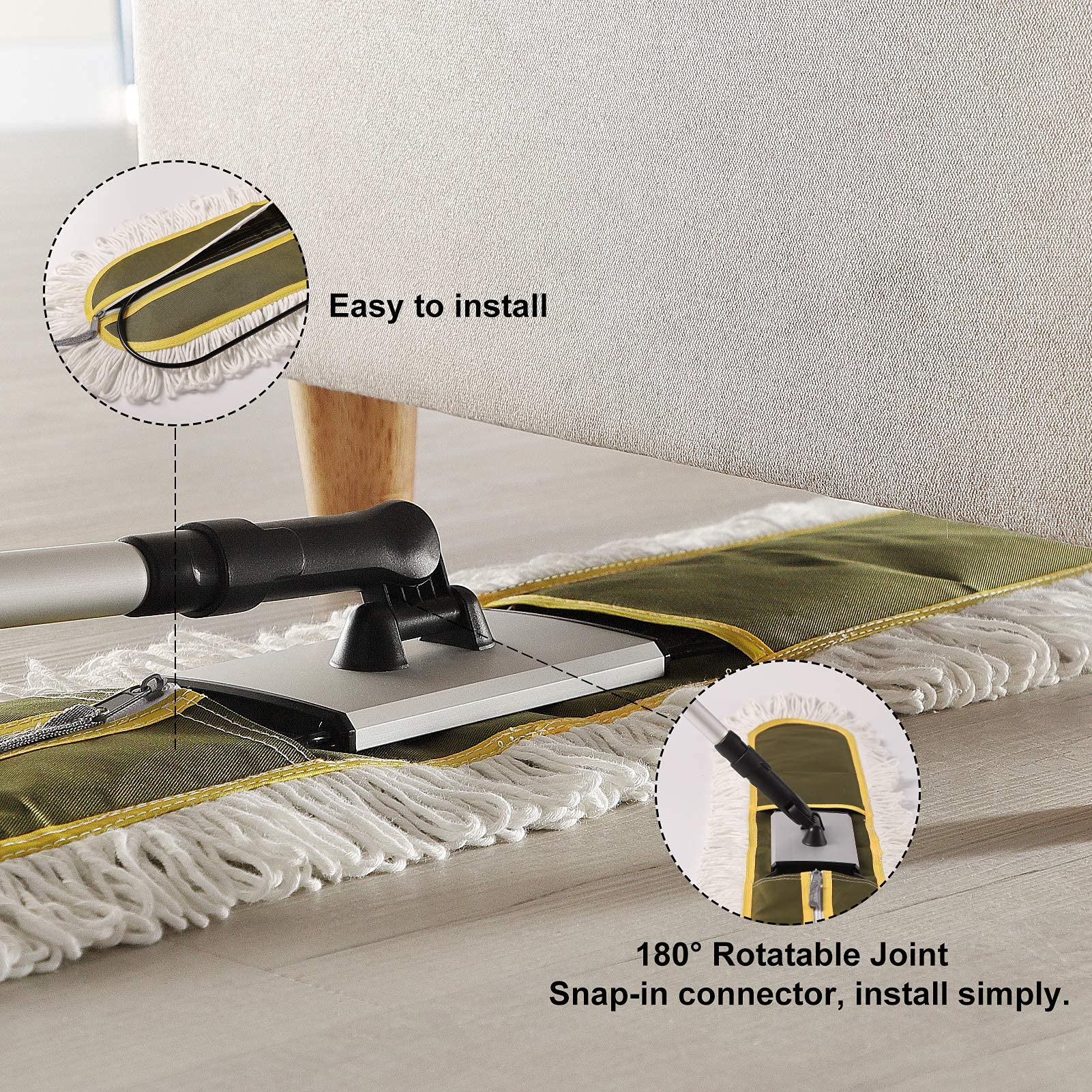 CLEANHOME Dust Mop 36-Inch Commercial Long Reach

