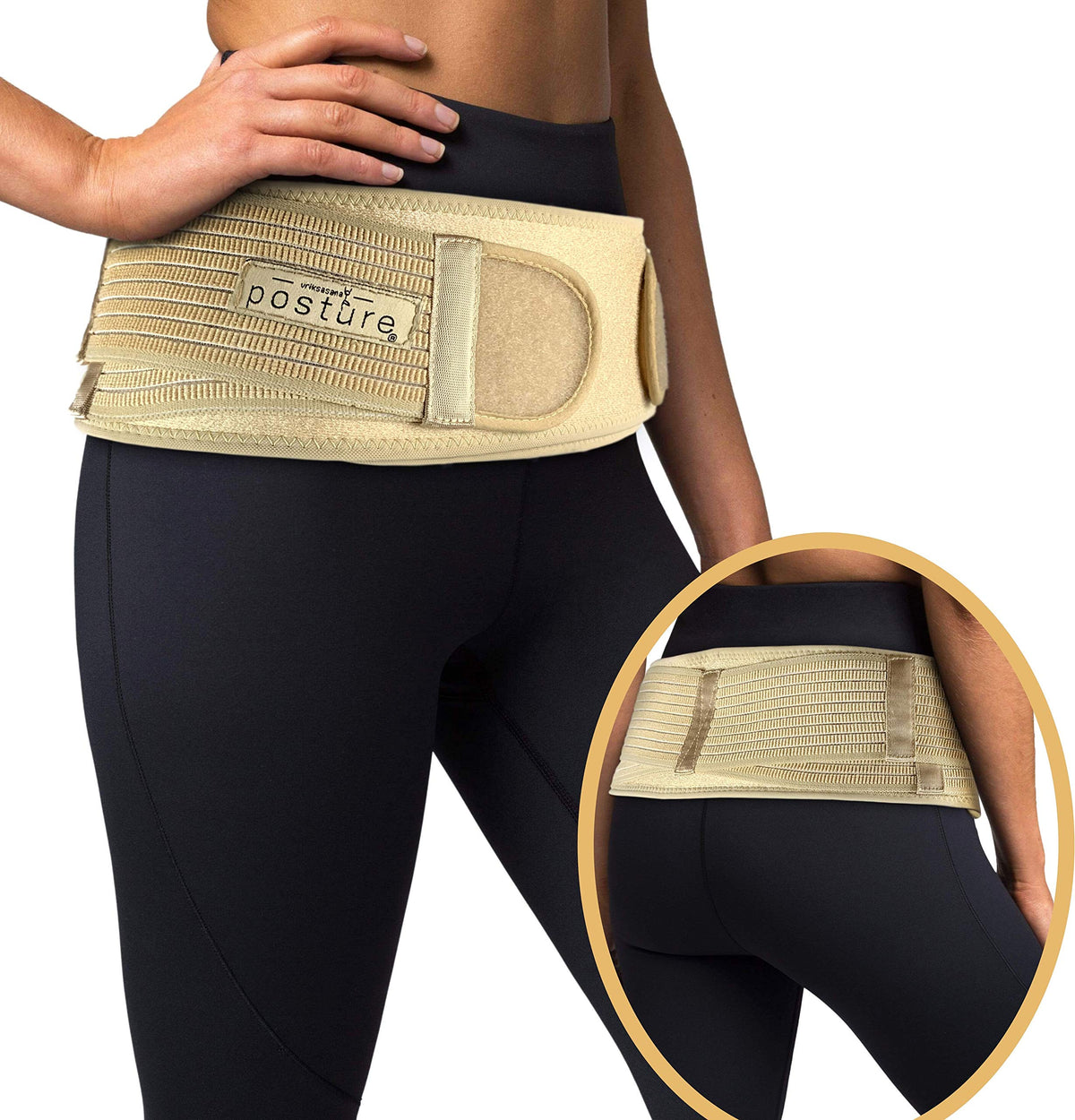 Vriksasana Sacroiliac Joint Belt for Pelvic and Lower Back Support