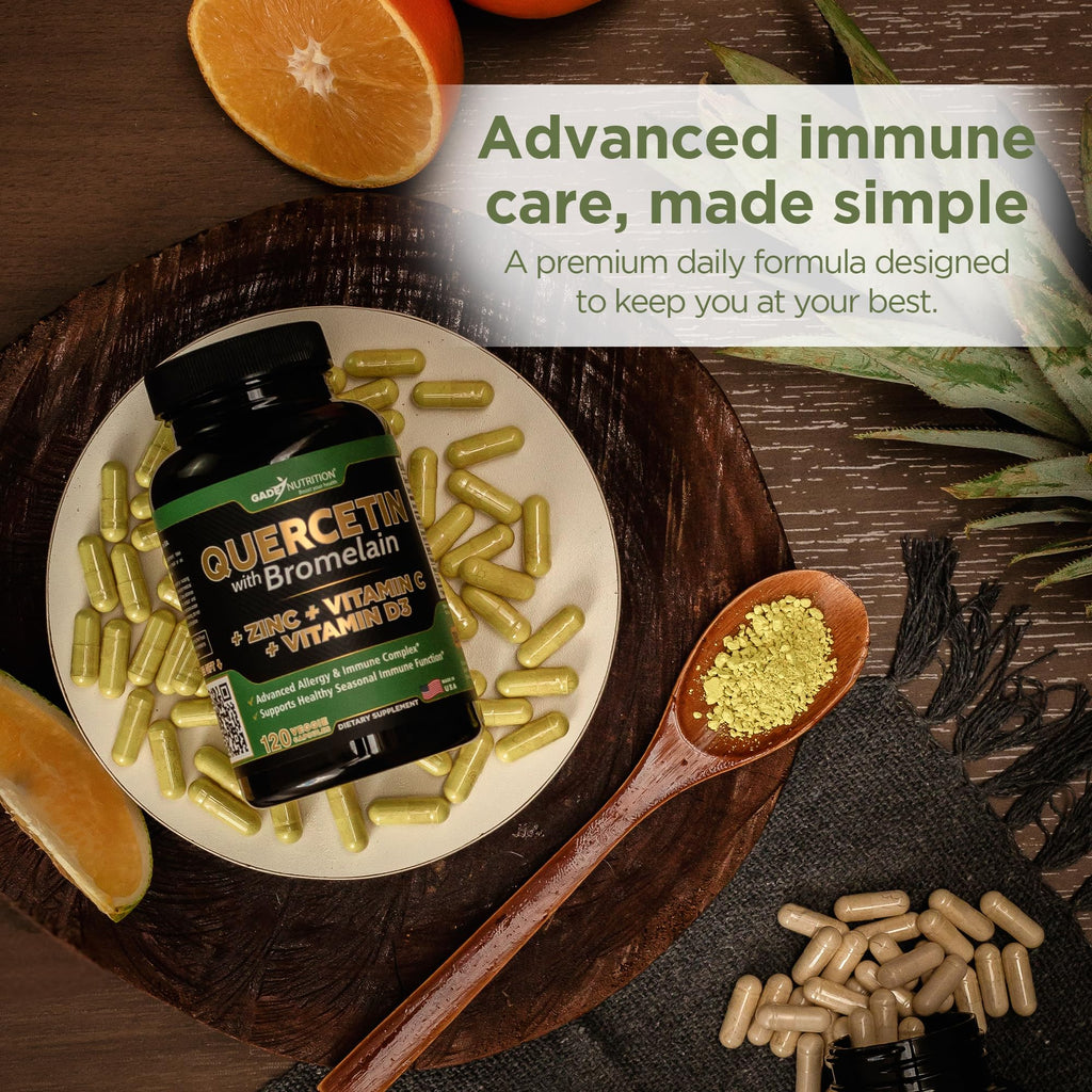 Quercetin with Bromelain Immune Capsules by Gade Nutrition

