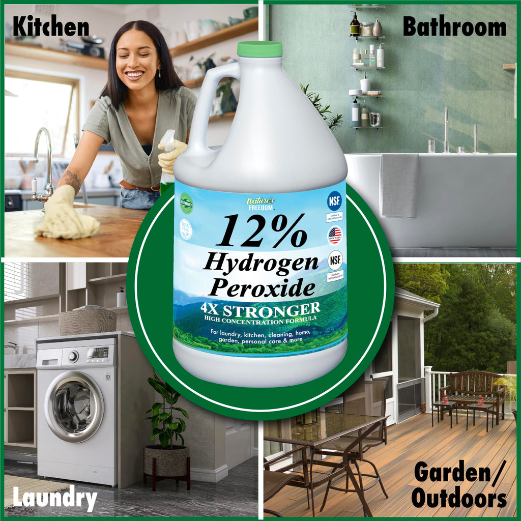 Nature's Freedom Hydrogen Peroxide Solution | NSF Listed

