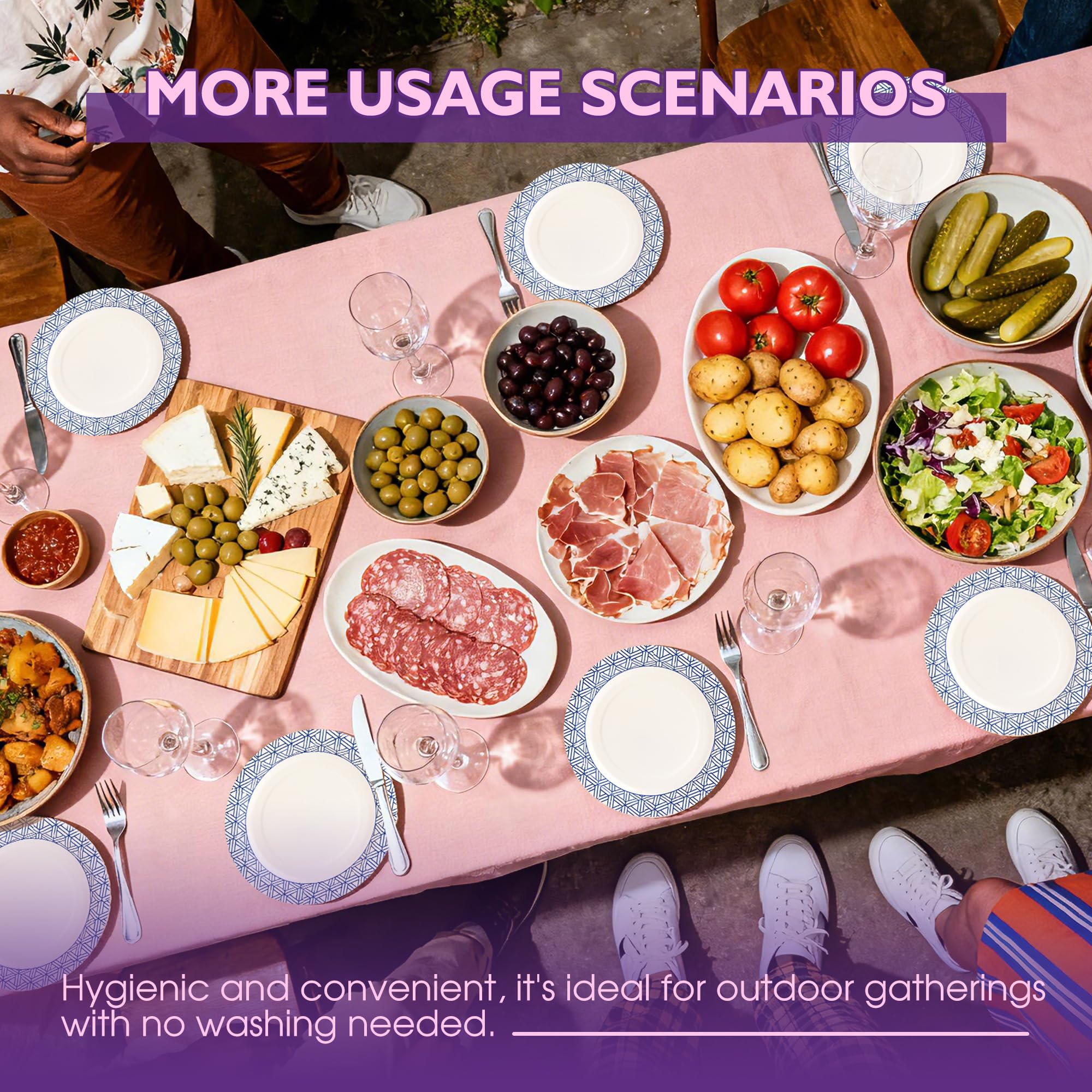 Disposable Paper Plates - Soak-Proof & Grease-Resistant

