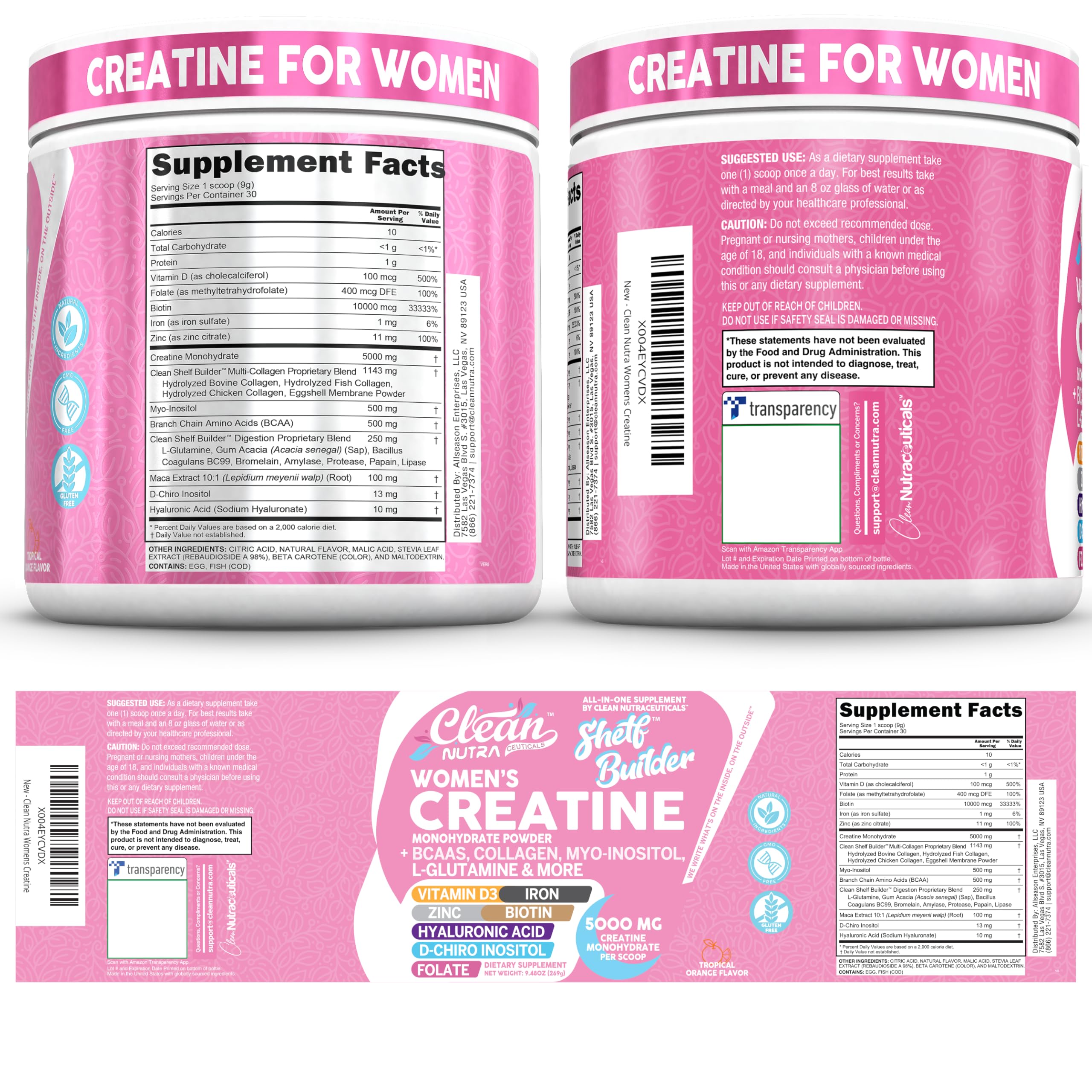Creatine for Women: Multi-Ingredient Powder | Clean Nutra

