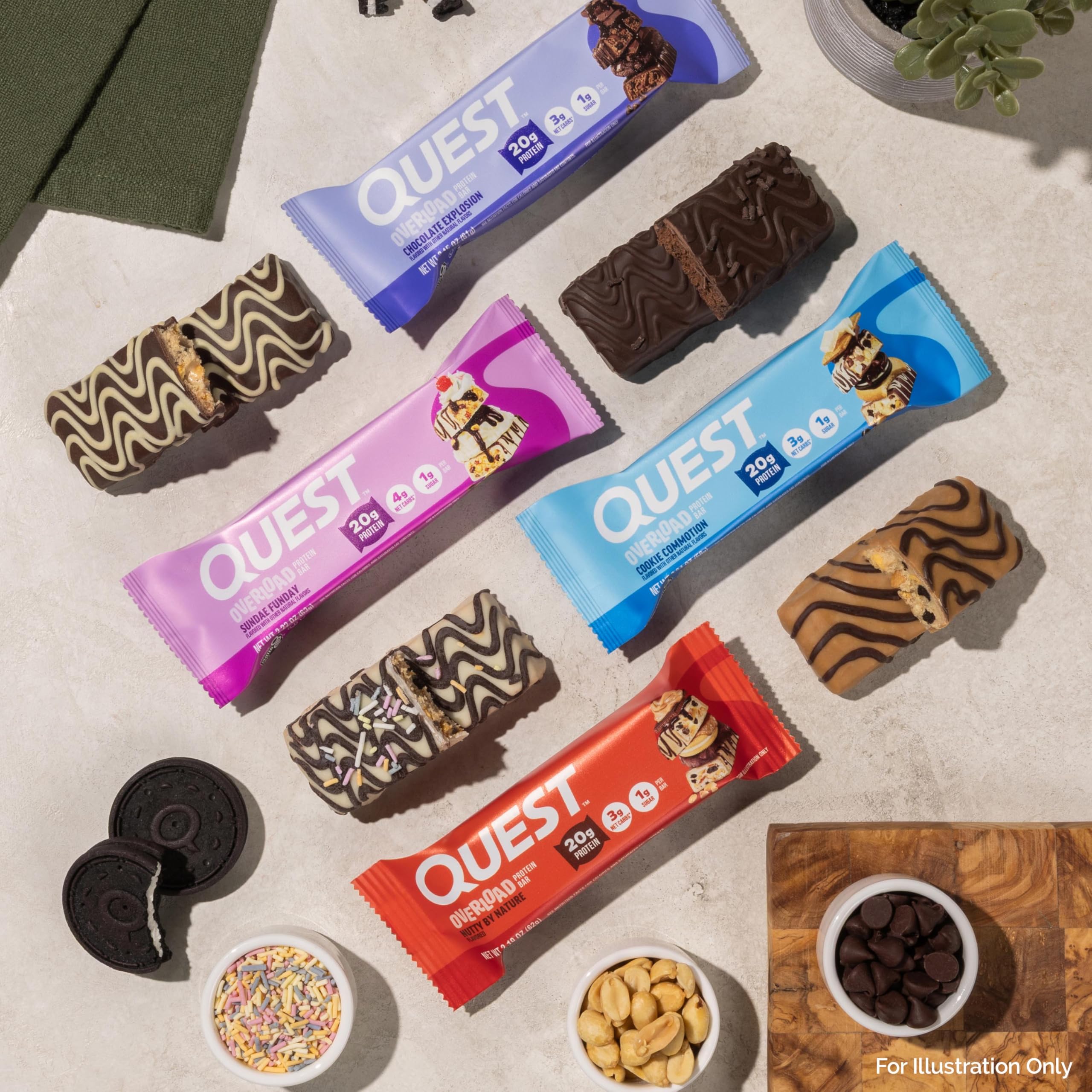 Quest Overload Protein Bars for Active Lifestyles

