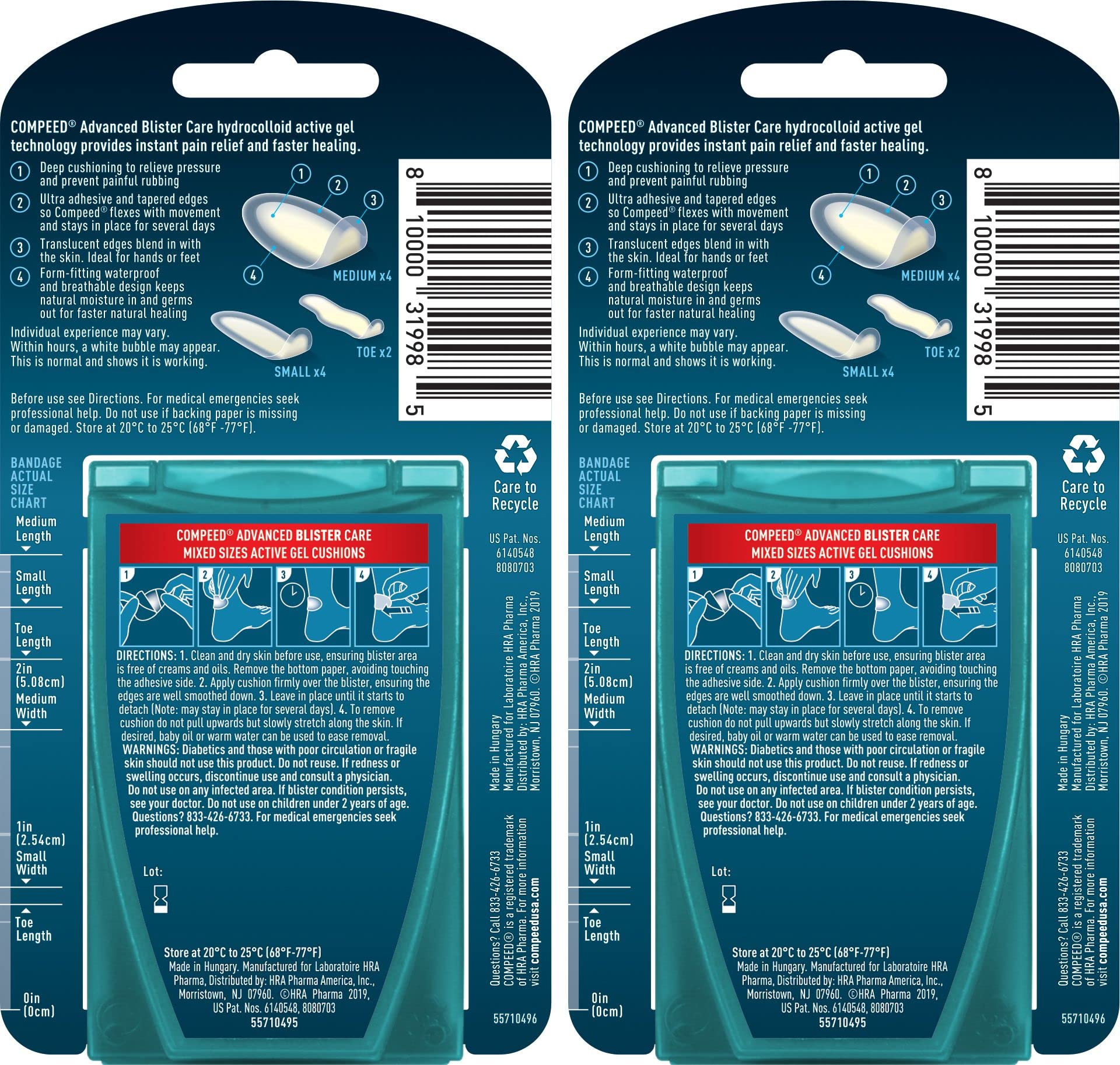 Compeed Advanced Blister Pads | Hydrocolloid Cushions

