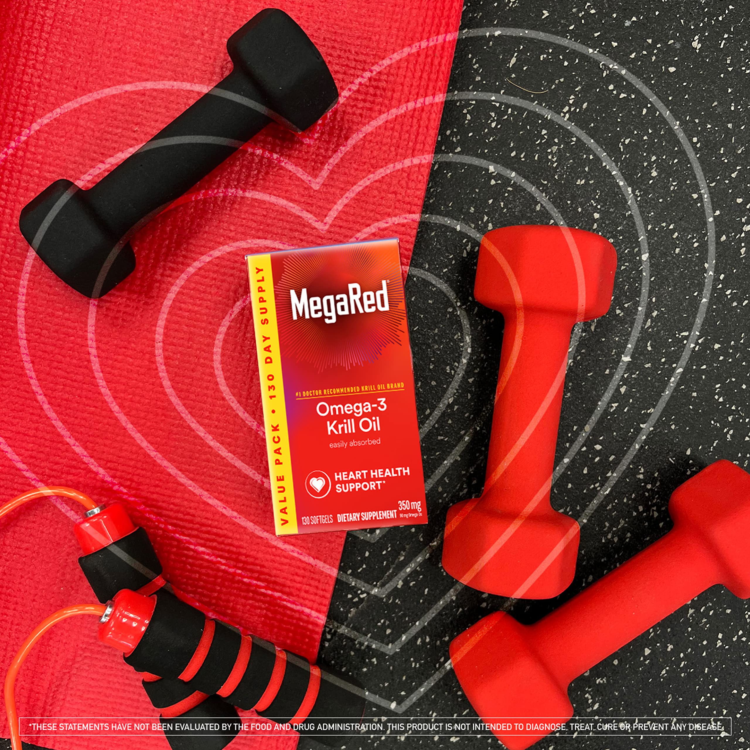 MegaRed Omega-3 Krill Oil Softgels with Astaxanthin

