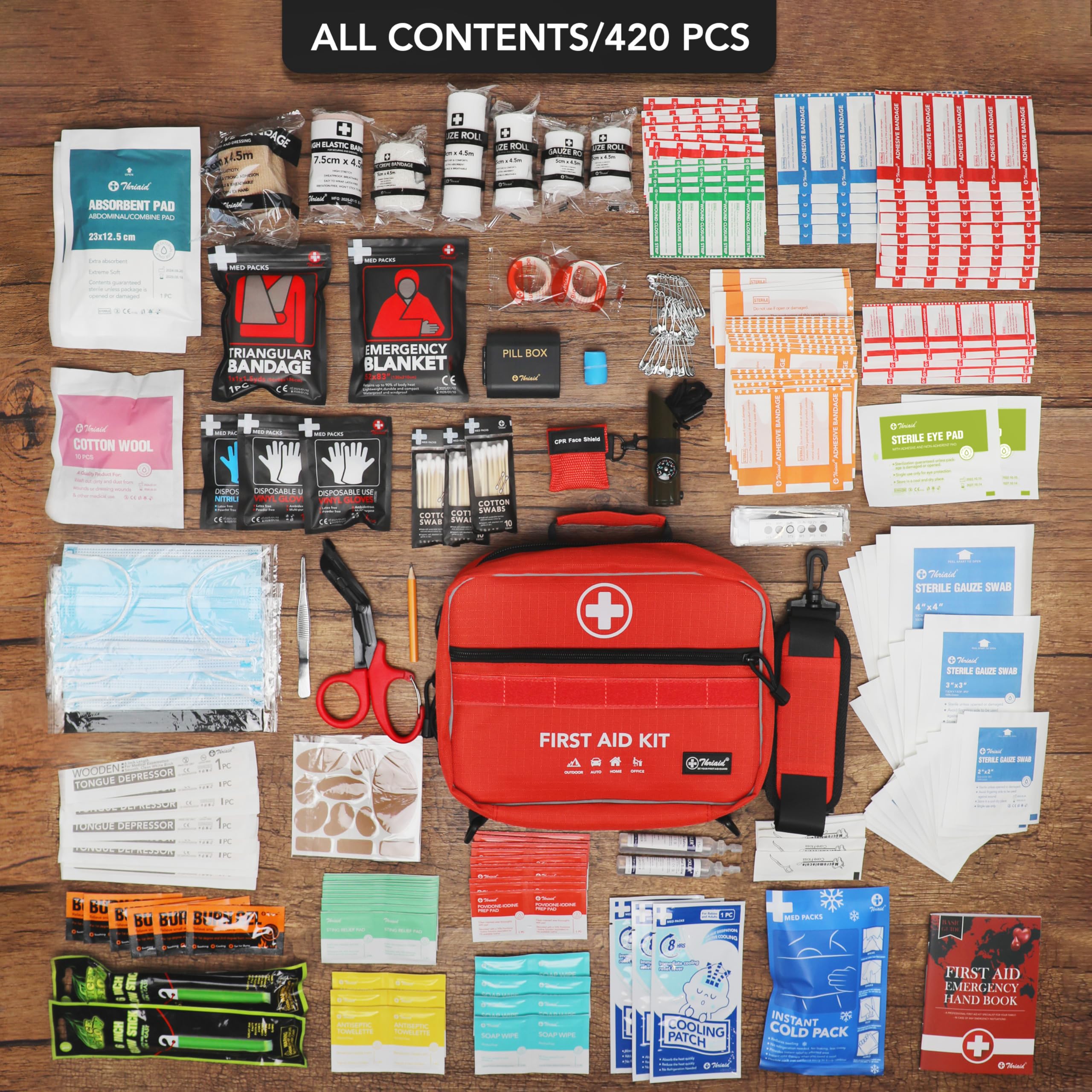 First Aid Kit Waterproof Portable Medical Emergency Kit

