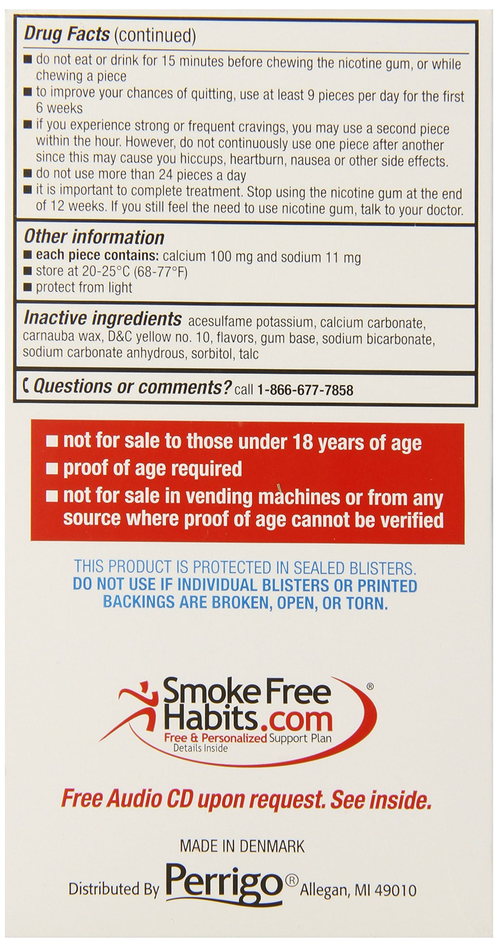 GoodSense Nicotine Polacrilex Gum 4 mg Mint Flavor

