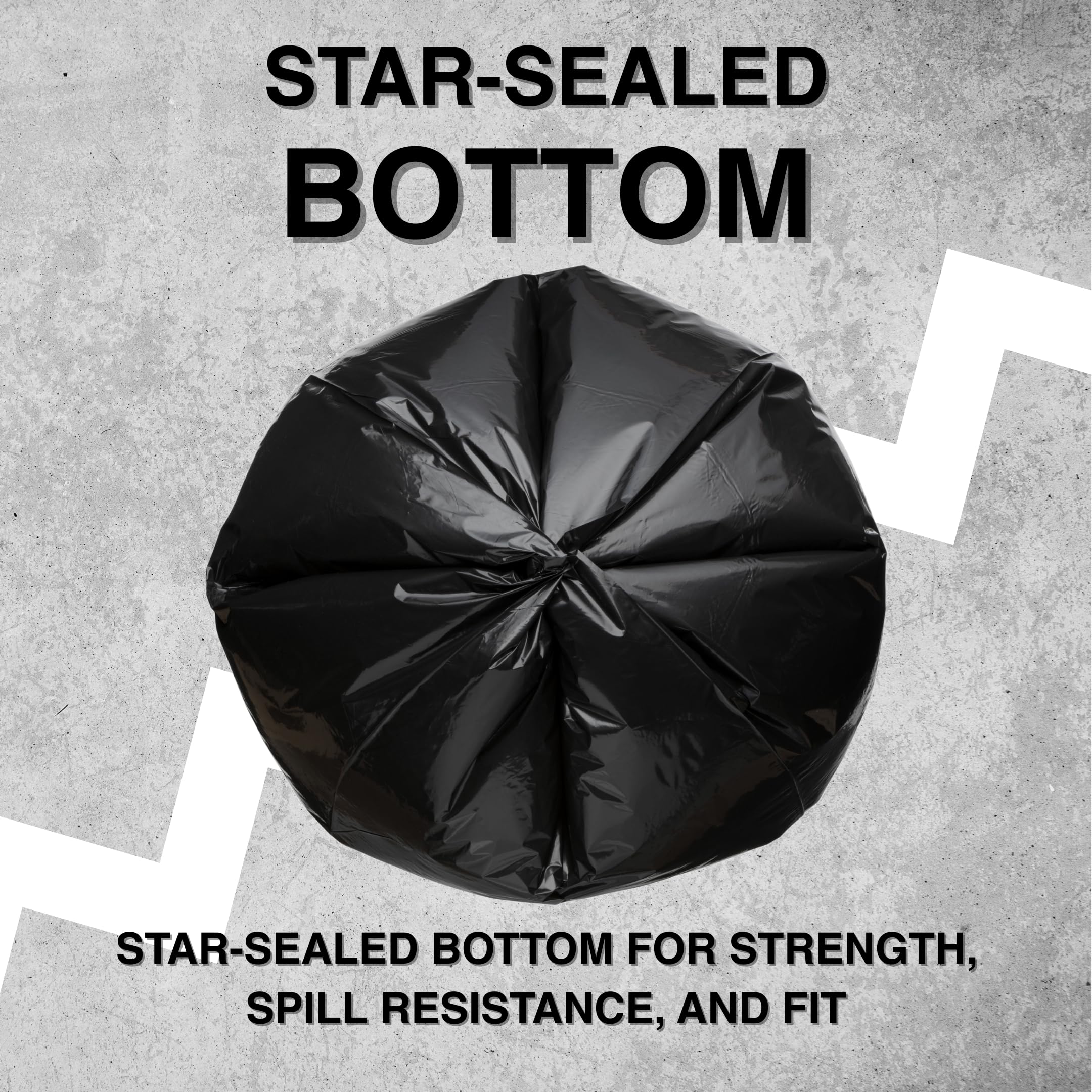 Top Knot Bags Trash Bags Star-Sealed Bottom

