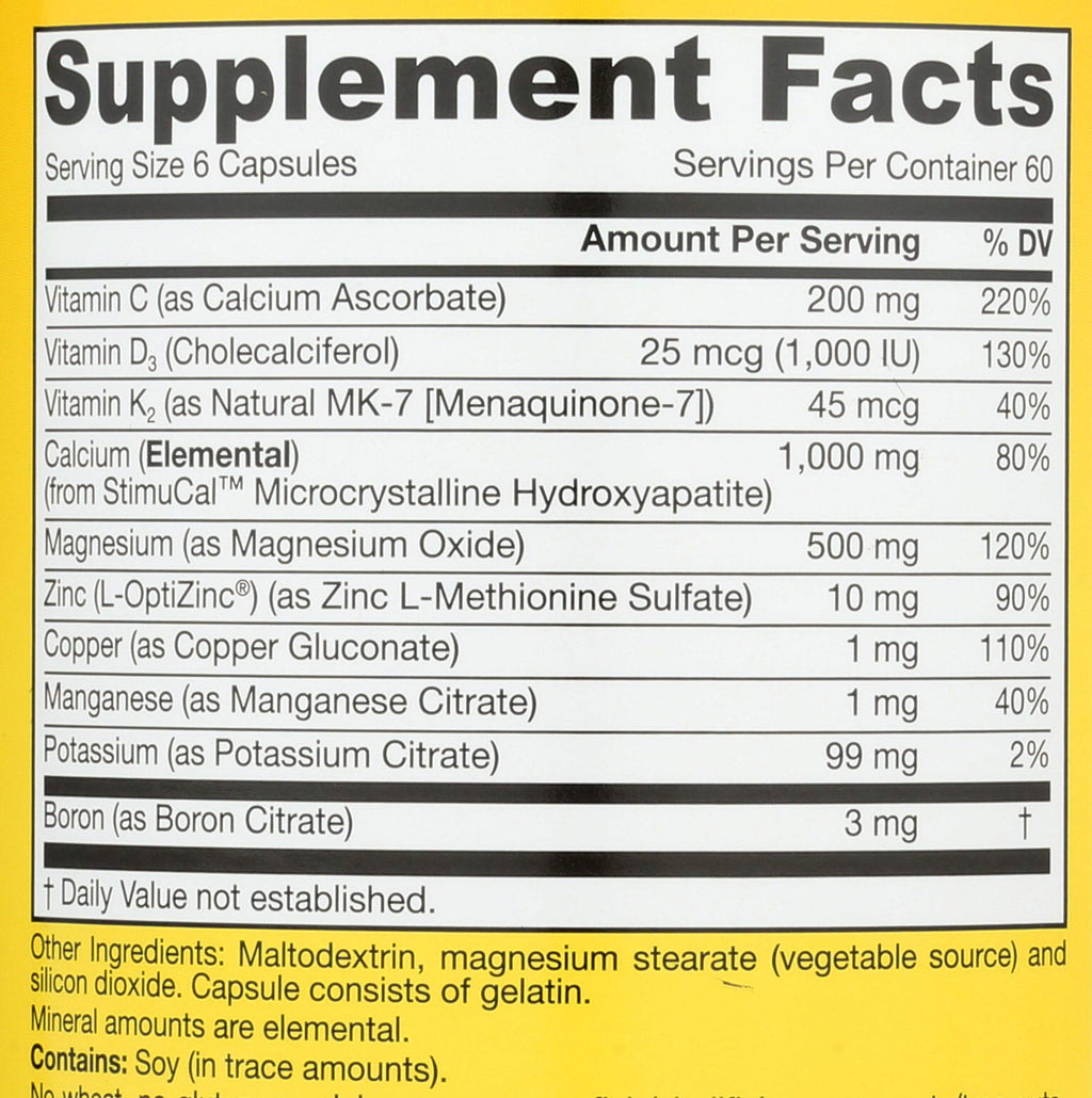 Jarrow Formulas BoneUp for Bone Density - Calcium, D3 & K2

