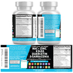 Clean Nutra NAC Immune Support | D3 K2 Zinc Quercetin

