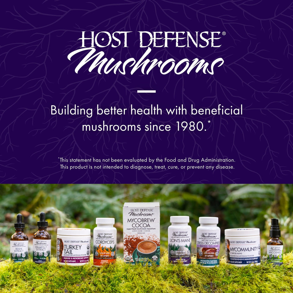 Brain Capsules by Host Defense – Lion's Mane, Reishi & Cordyceps

